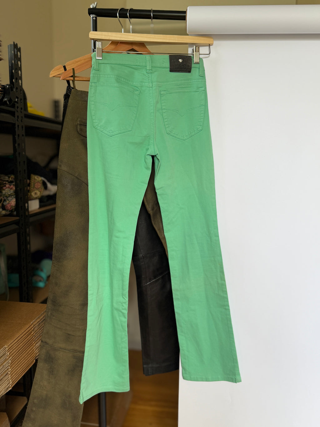 Versace Vintage Cotton Pants (XS Petite)