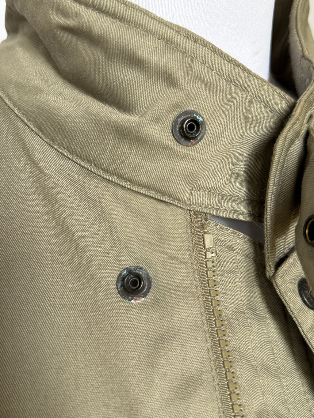 Vintage Taupe Knit Panel Blouson Jacket (XL)