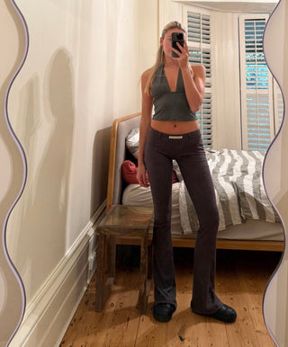 Sublime Bamboo Flares — Charcoal Rib