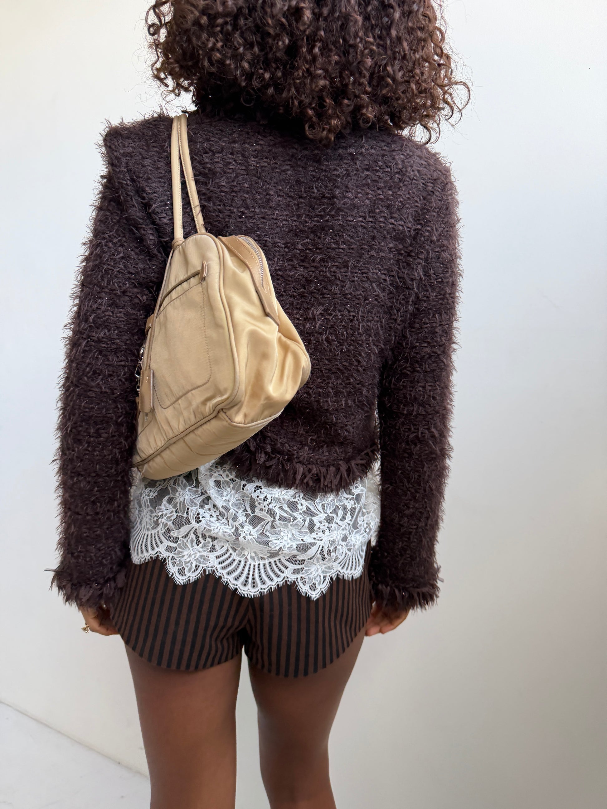 Balmain Vintage Brown Cardigan (XS/S)
