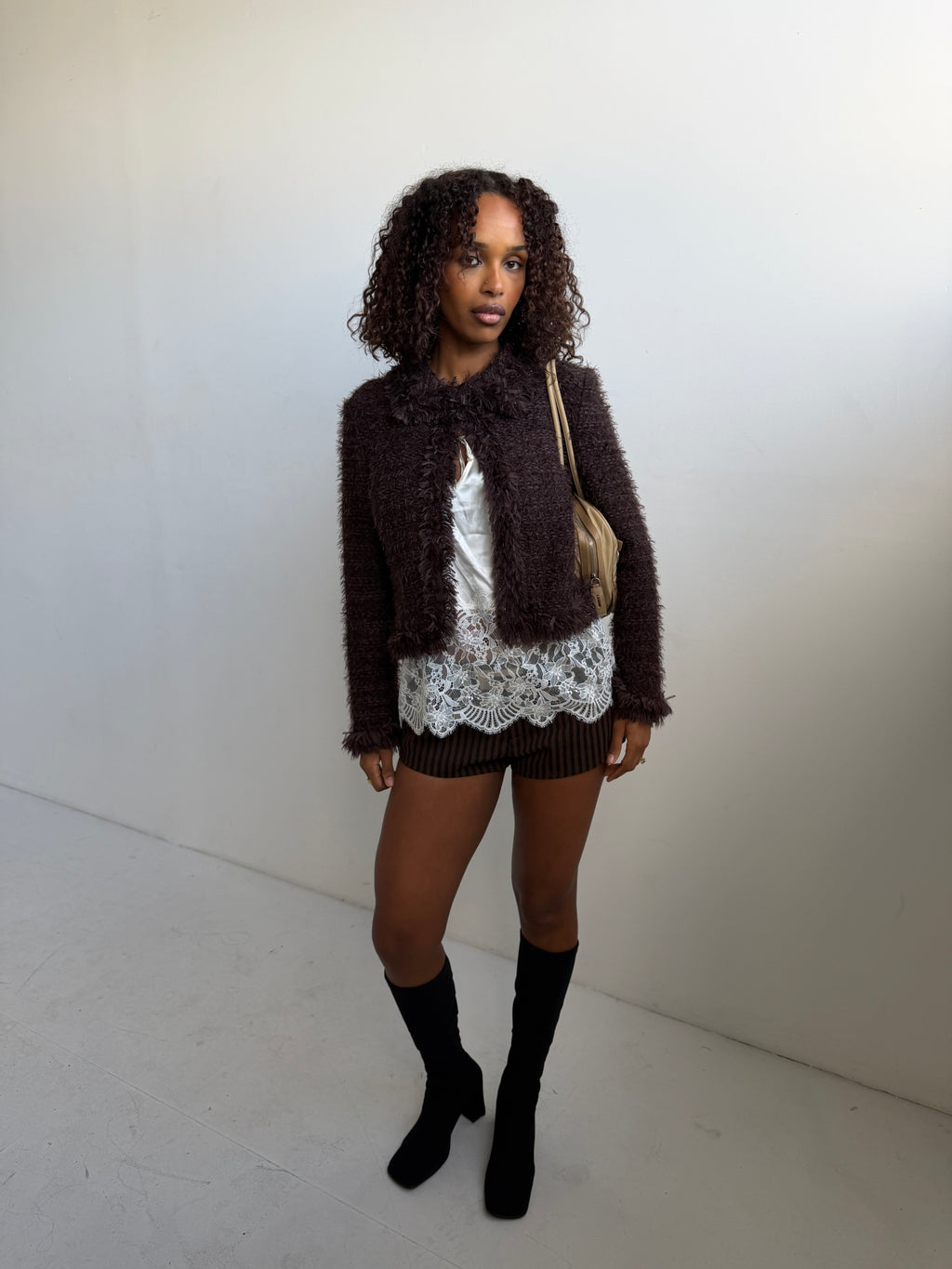 Balmain Vintage Brown Cardigan (XS/S)