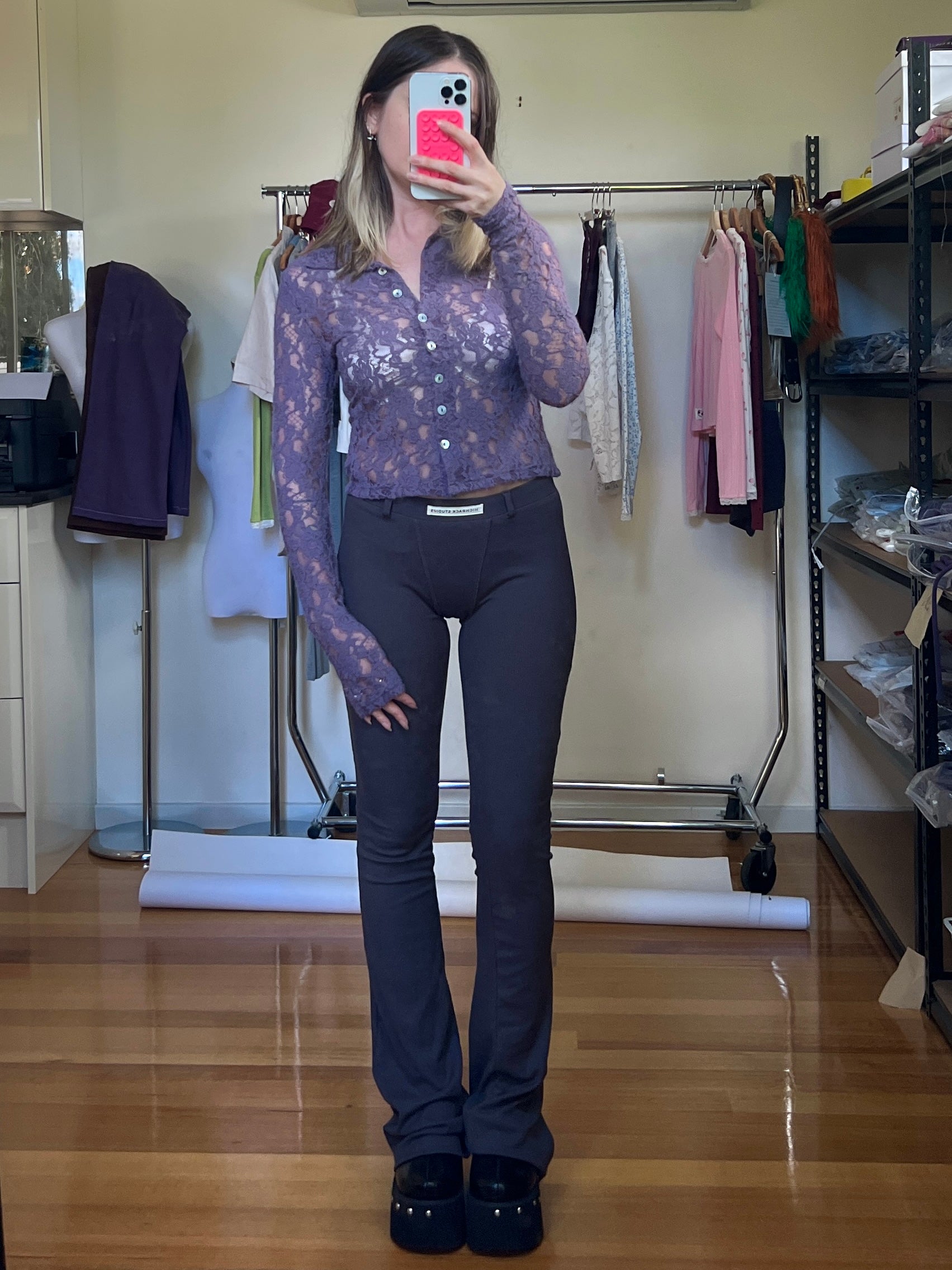 Sublime Bamboo Flares — Charcoal Rib