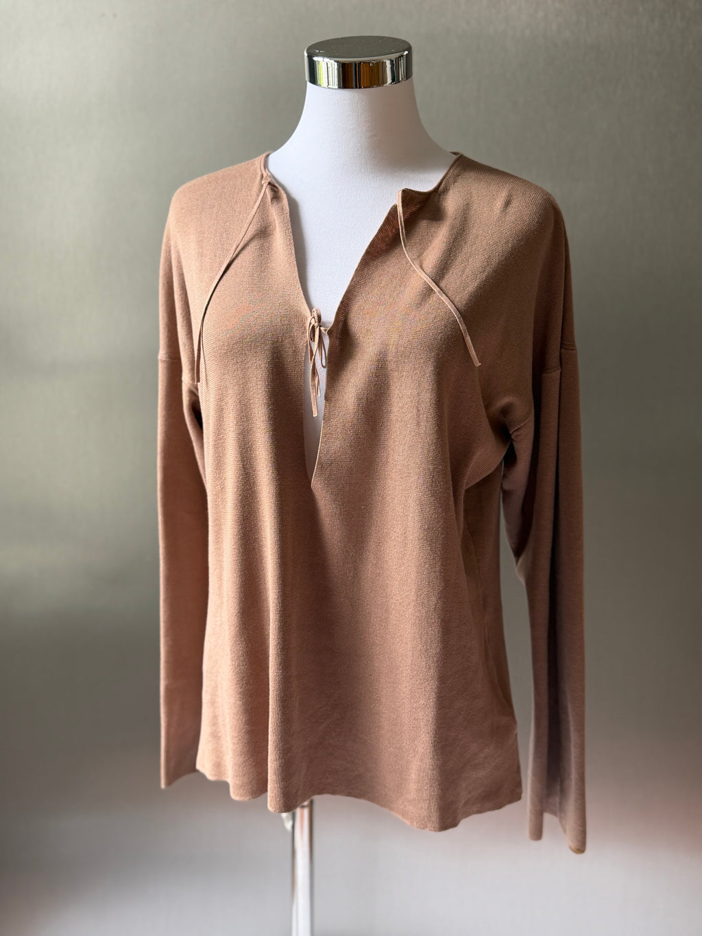 YSL Vintage Brown Cotton Top (M)