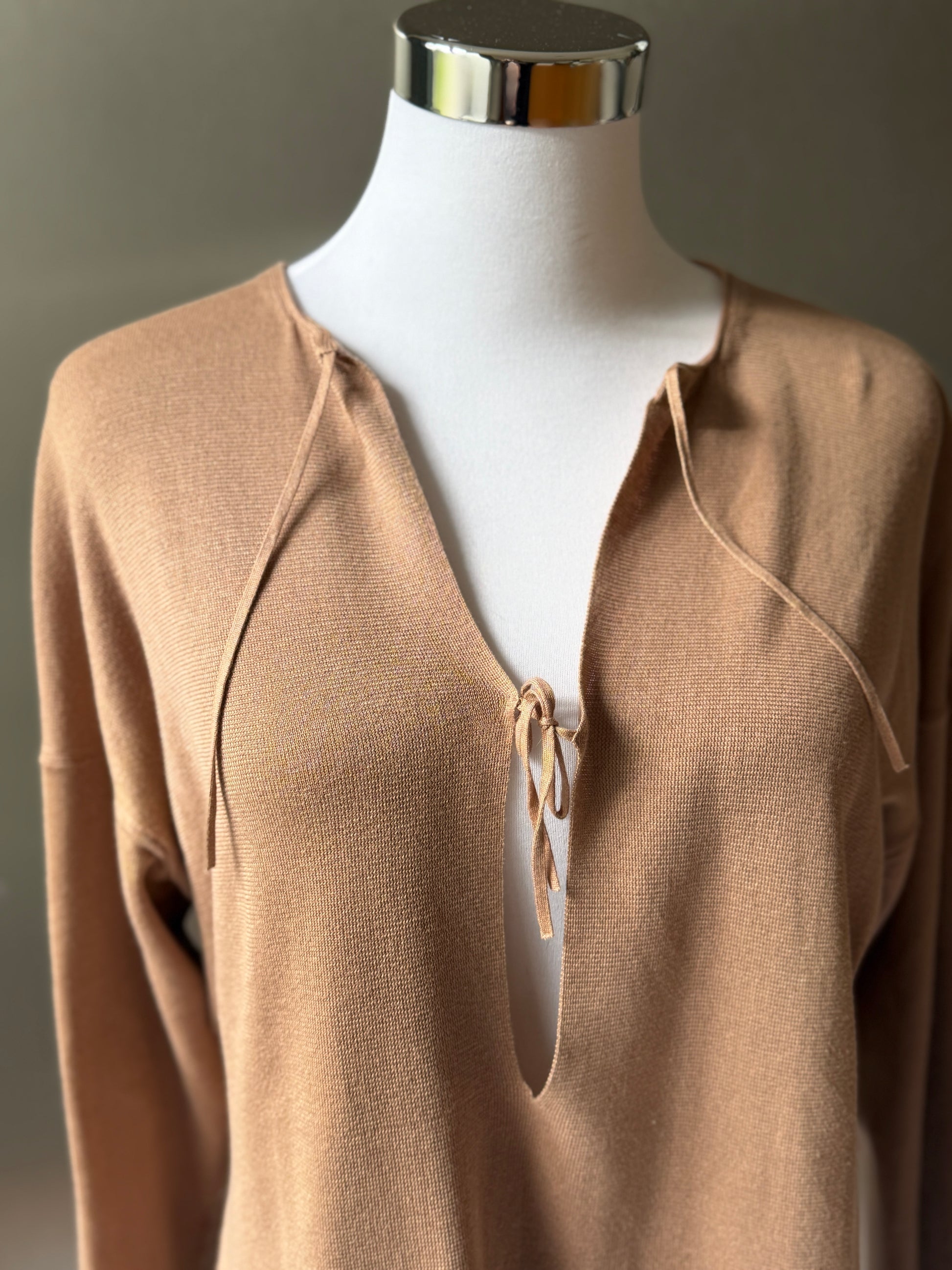 YSL Vintage Brown Cotton Top (M)