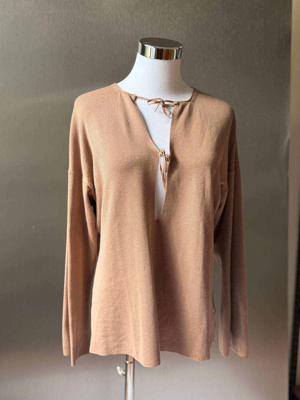 YSL Vintage Brown Cotton Top (M)