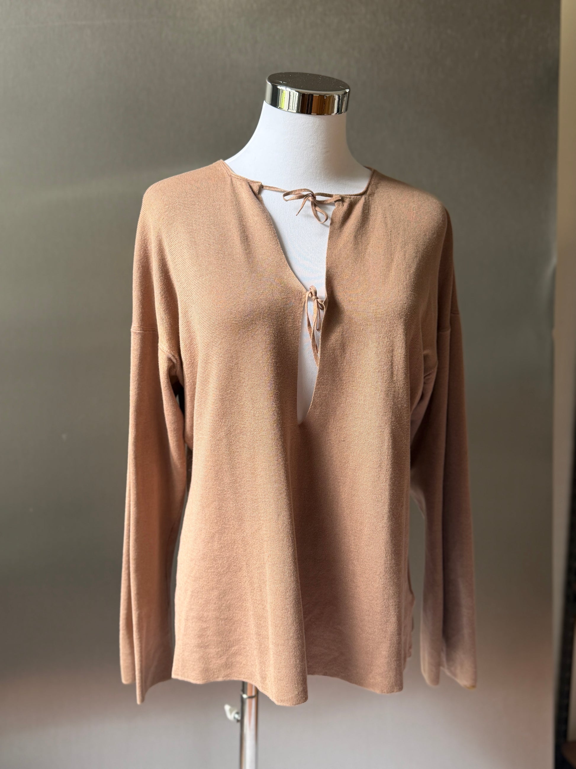 YSL Vintage Brown Cotton Top (M)