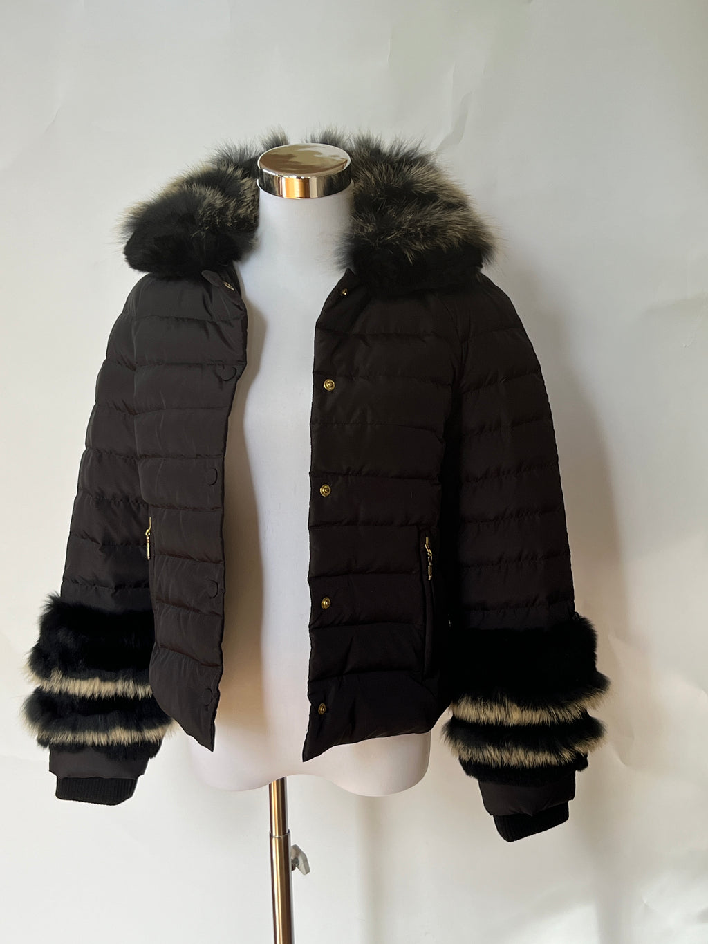 Galliano Puffer w Fox Fur Trim (S)