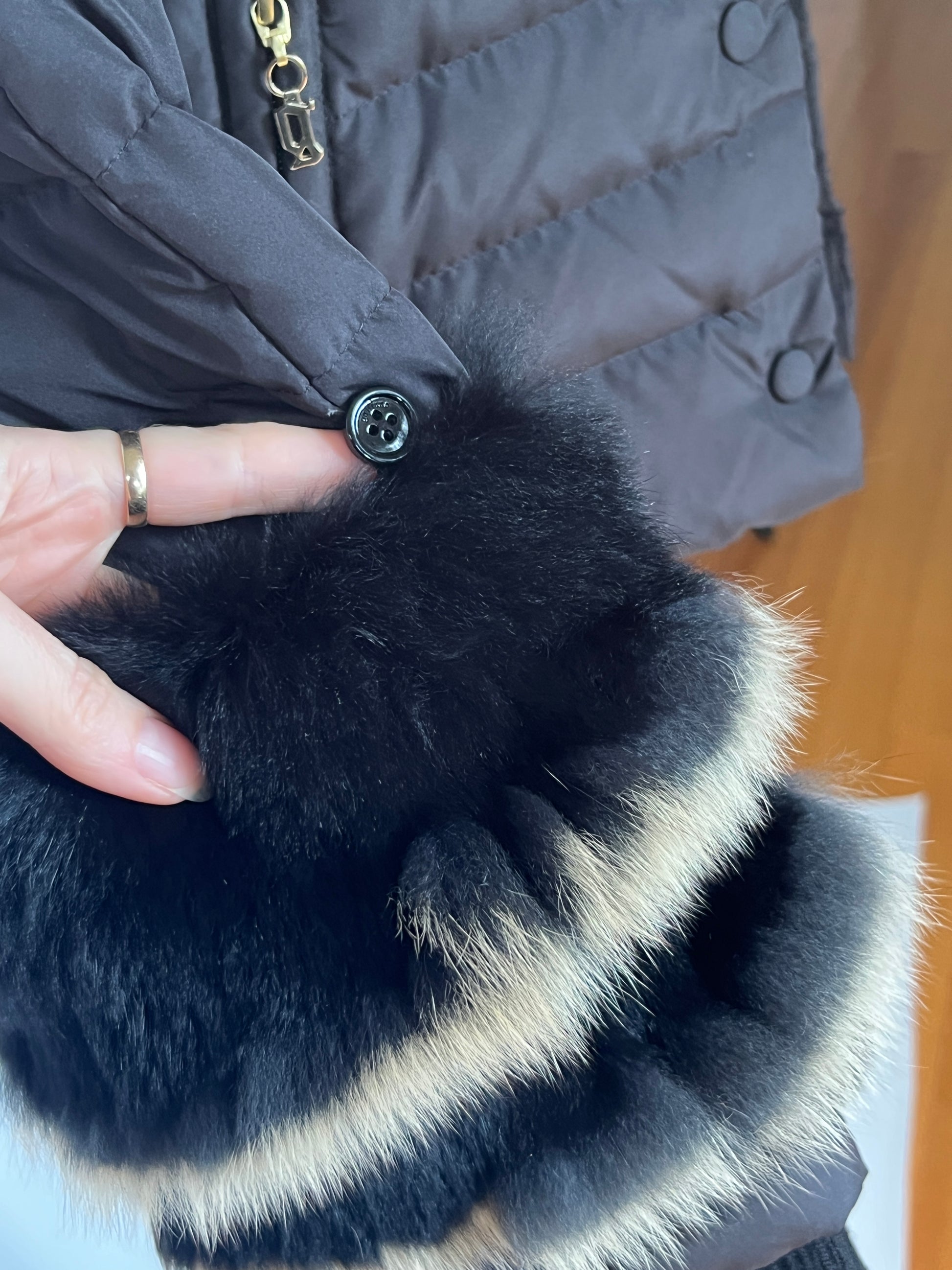 Galliano Puffer w Fox Fur Trim (S)