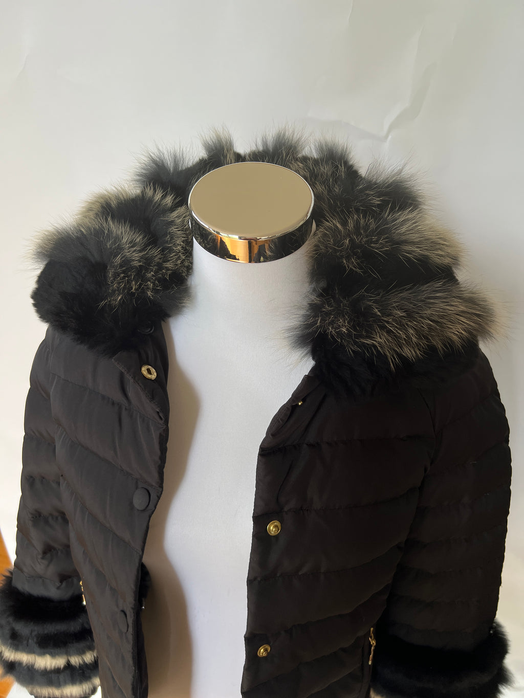 Galliano Puffer w Fox Fur Trim (S)