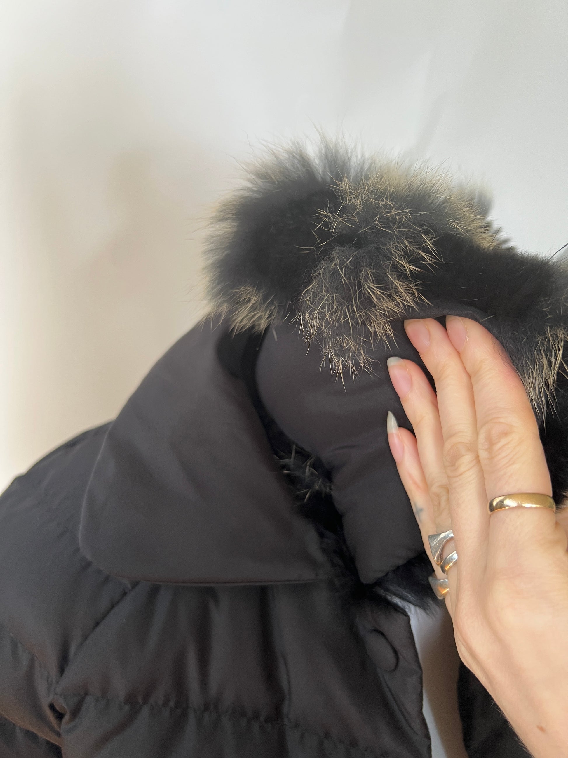 Galliano Puffer w Fox Fur Trim (S)
