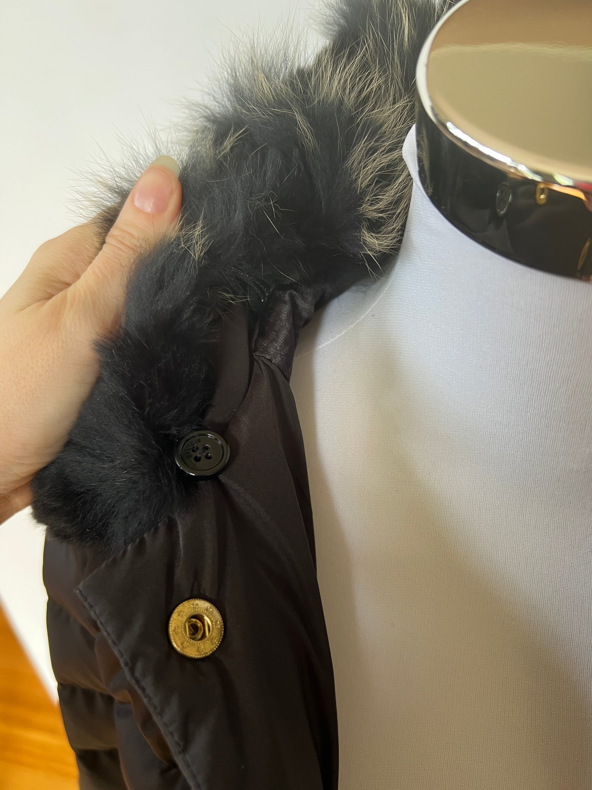 Galliano Puffer w Fox Fur Trim (S)