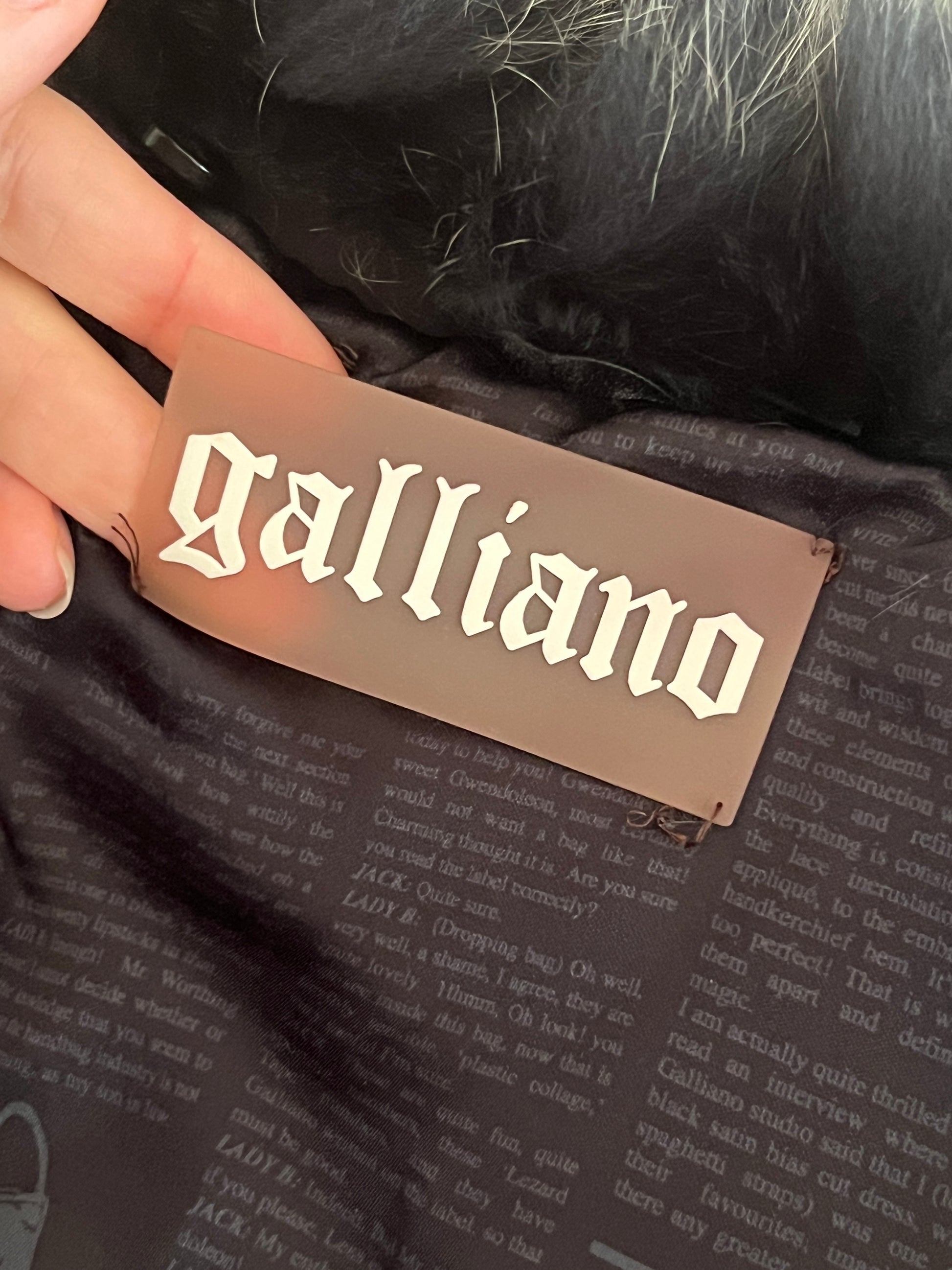Galliano Puffer w Fox Fur Trim (S)