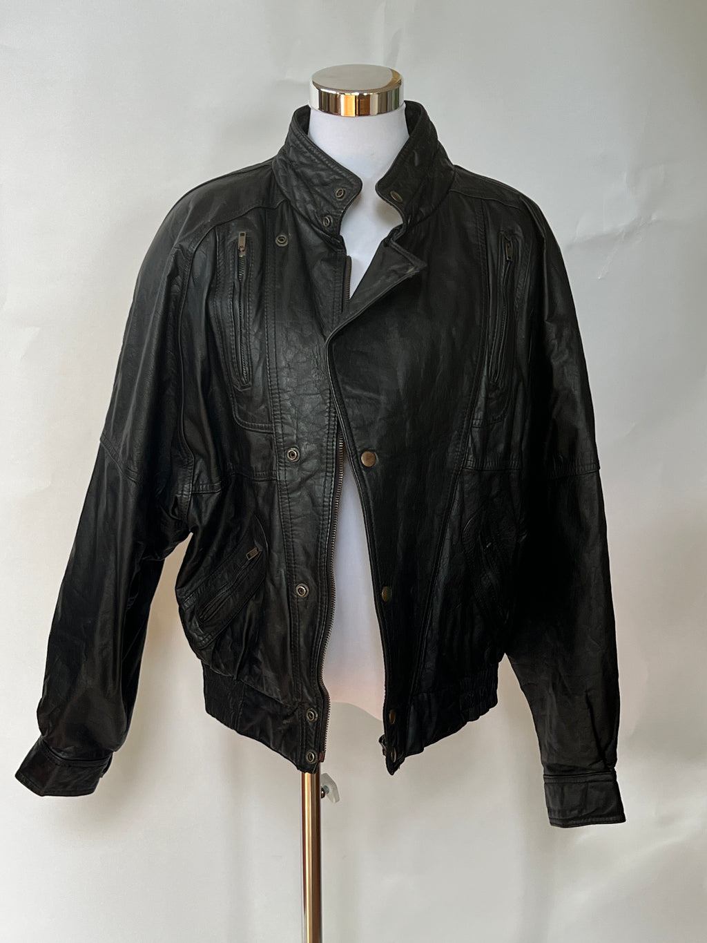 Vintage 80s Leather Jacket (L)