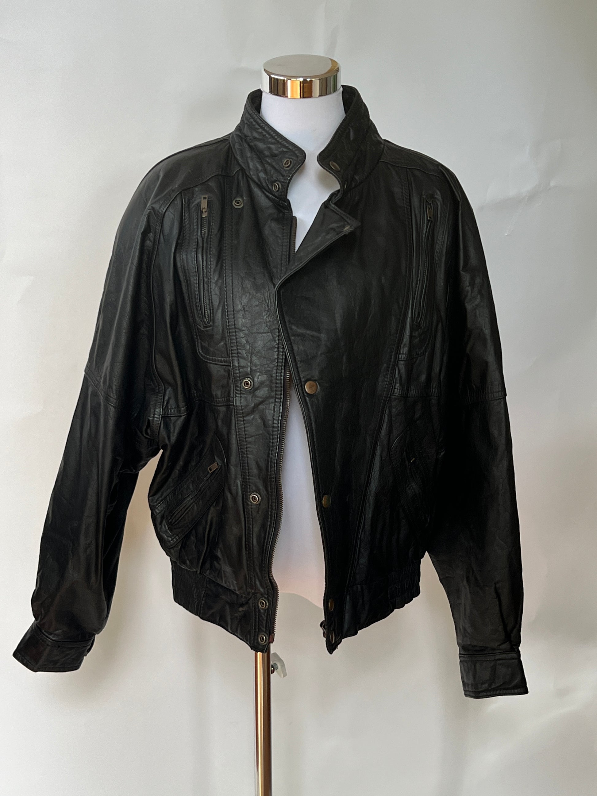 Vintage 80s Leather Jacket (L)