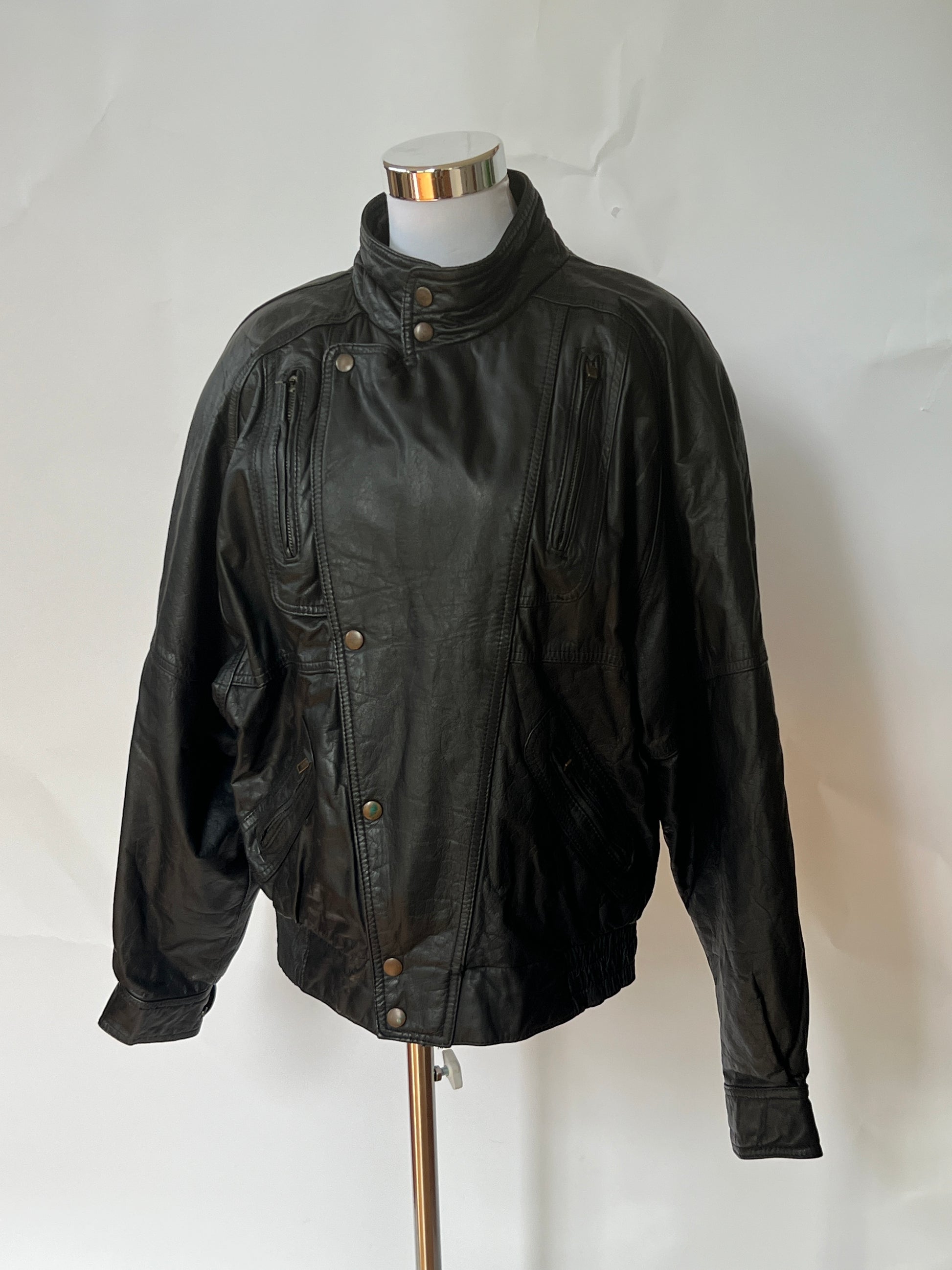 Vintage 80s Leather Jacket (L)