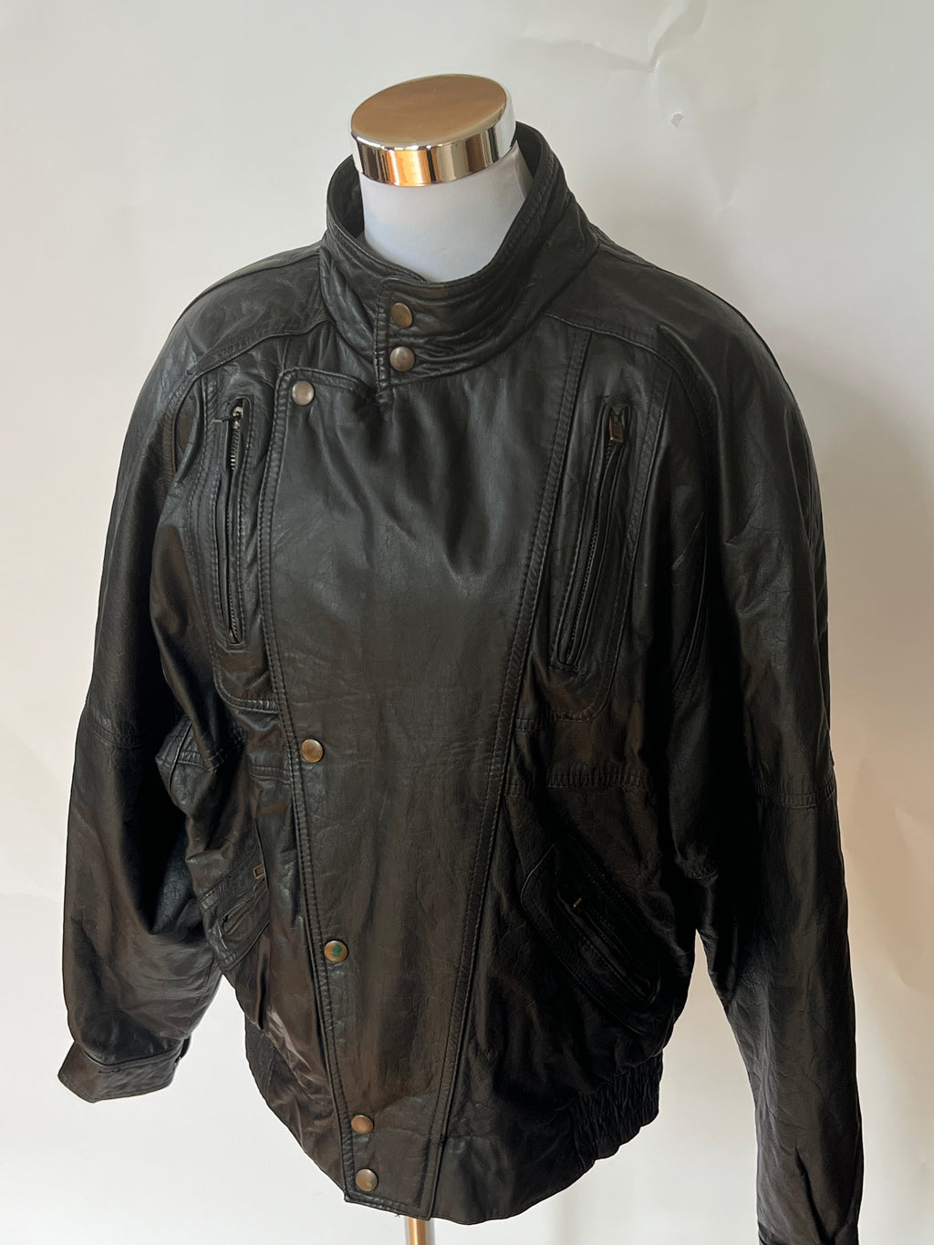 Vintage 80s Leather Jacket (L)