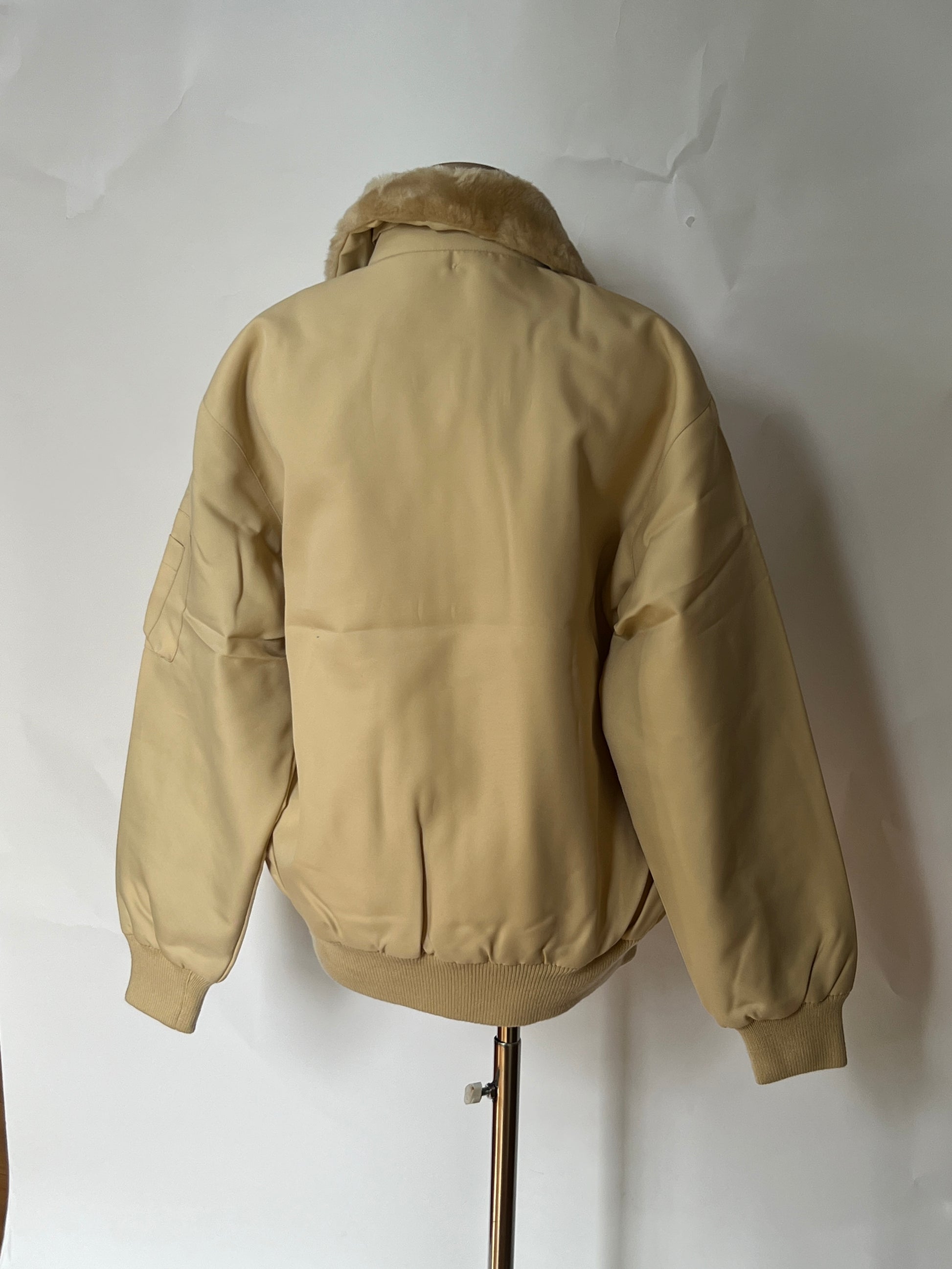 Deadstock Vintage Fleece-Lined Bomber Jacket (L)