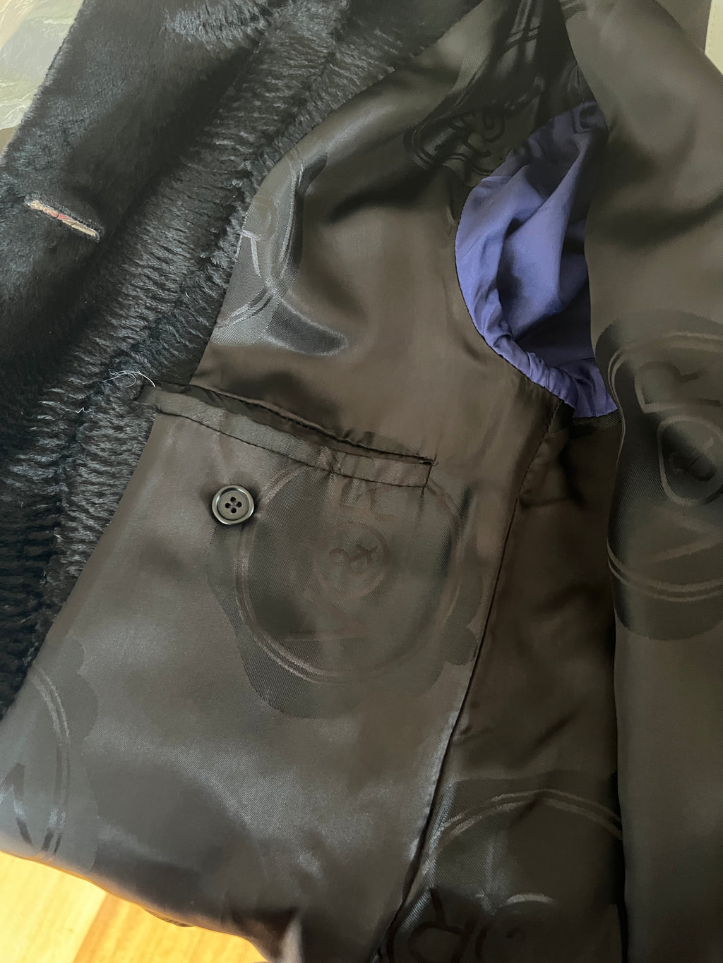 Viktor & Rolf Textured Velvet Long Coat (M)