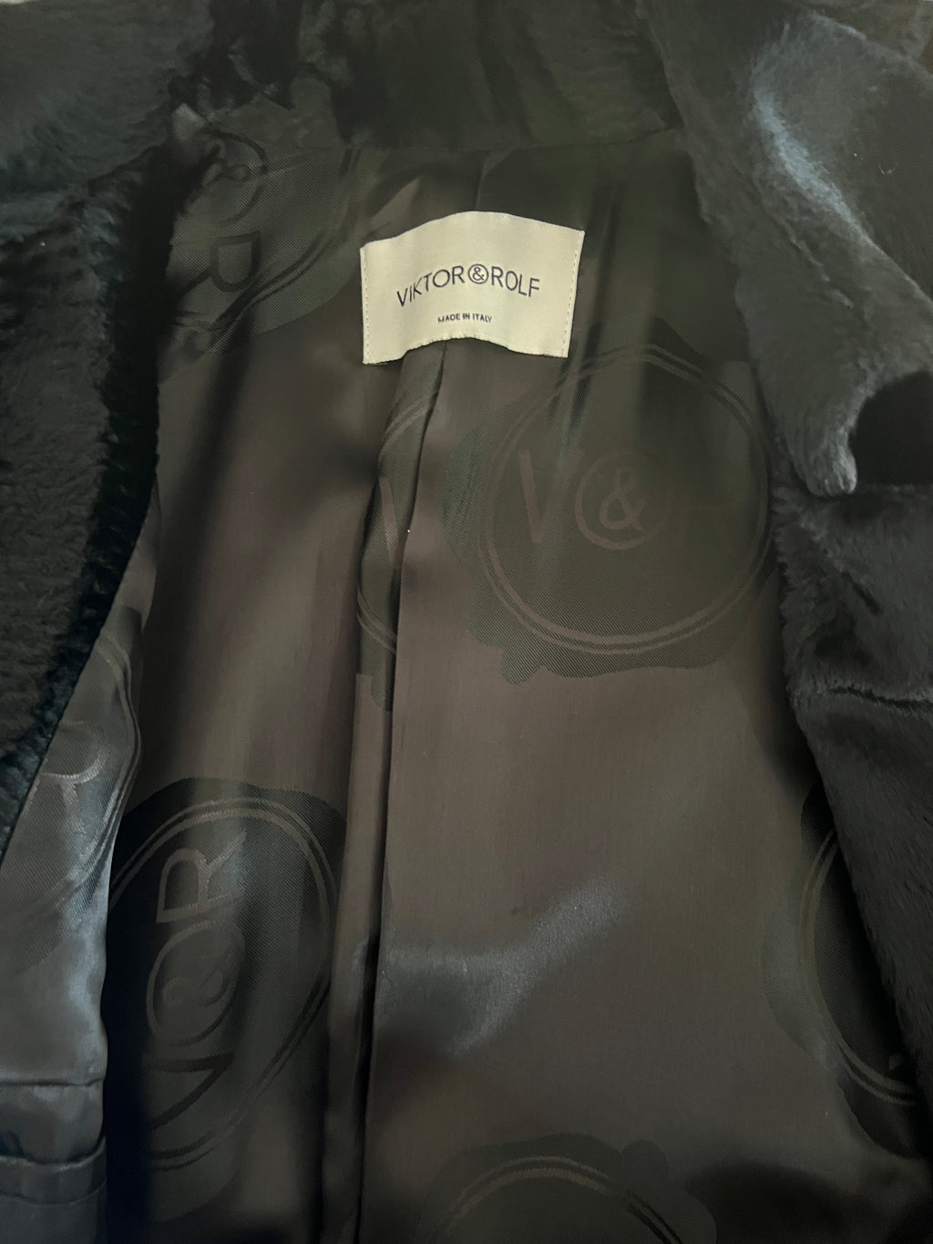 Viktor & Rolf Textured Velvet Long Coat (M)