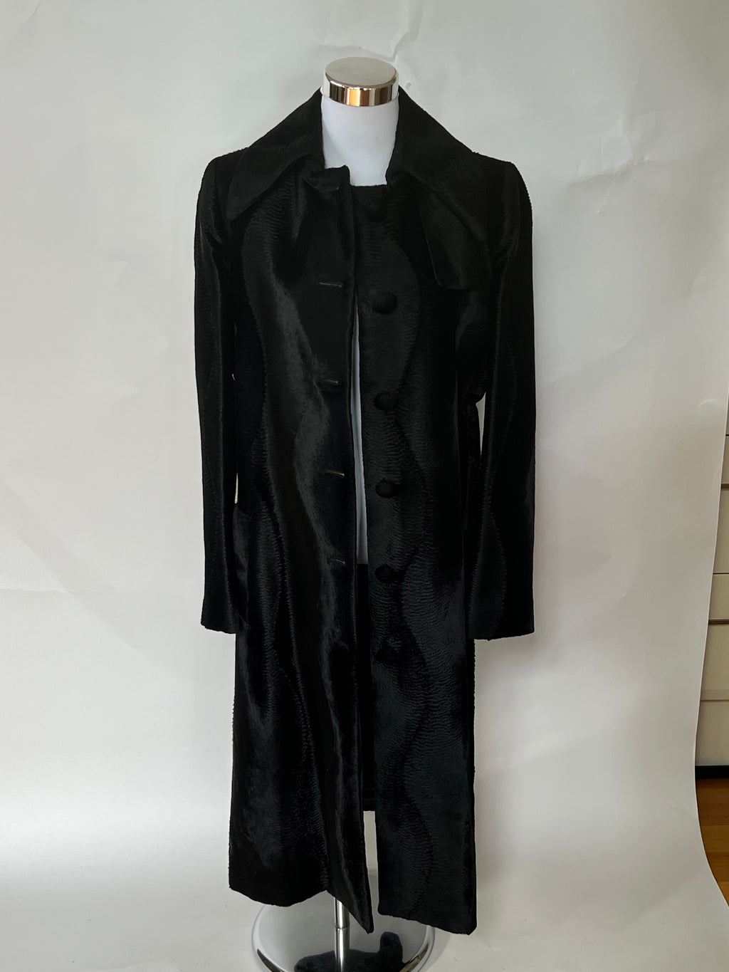 Viktor & Rolf Textured Velvet Long Coat (M)