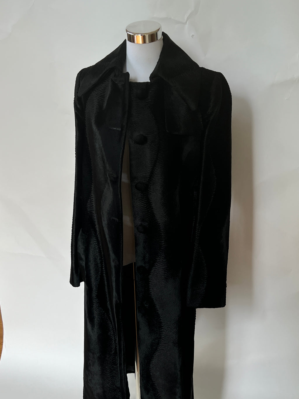 Viktor & Rolf Textured Velvet Long Coat (M)