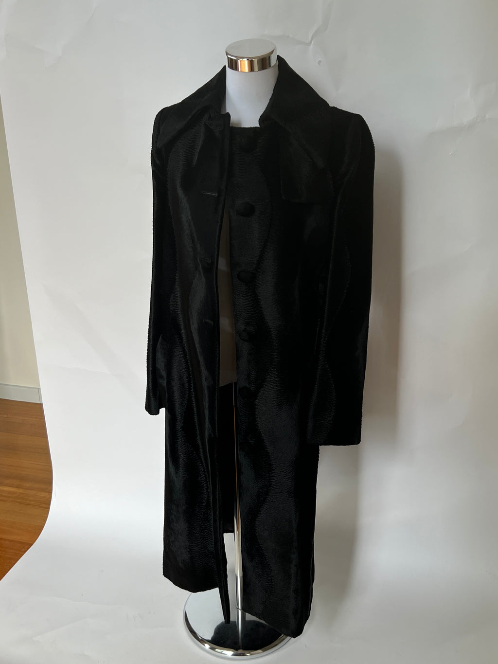 Viktor & Rolf Textured Velvet Long Coat (M)