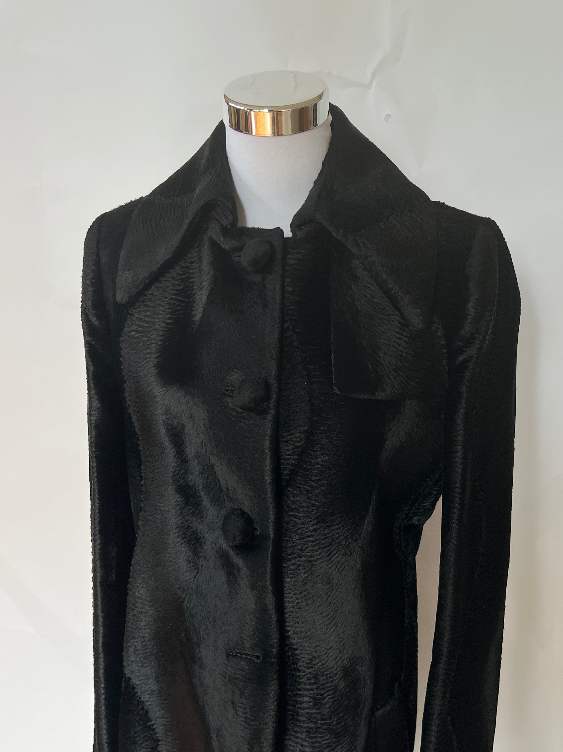 Viktor & Rolf Textured Velvet Long Coat (M)