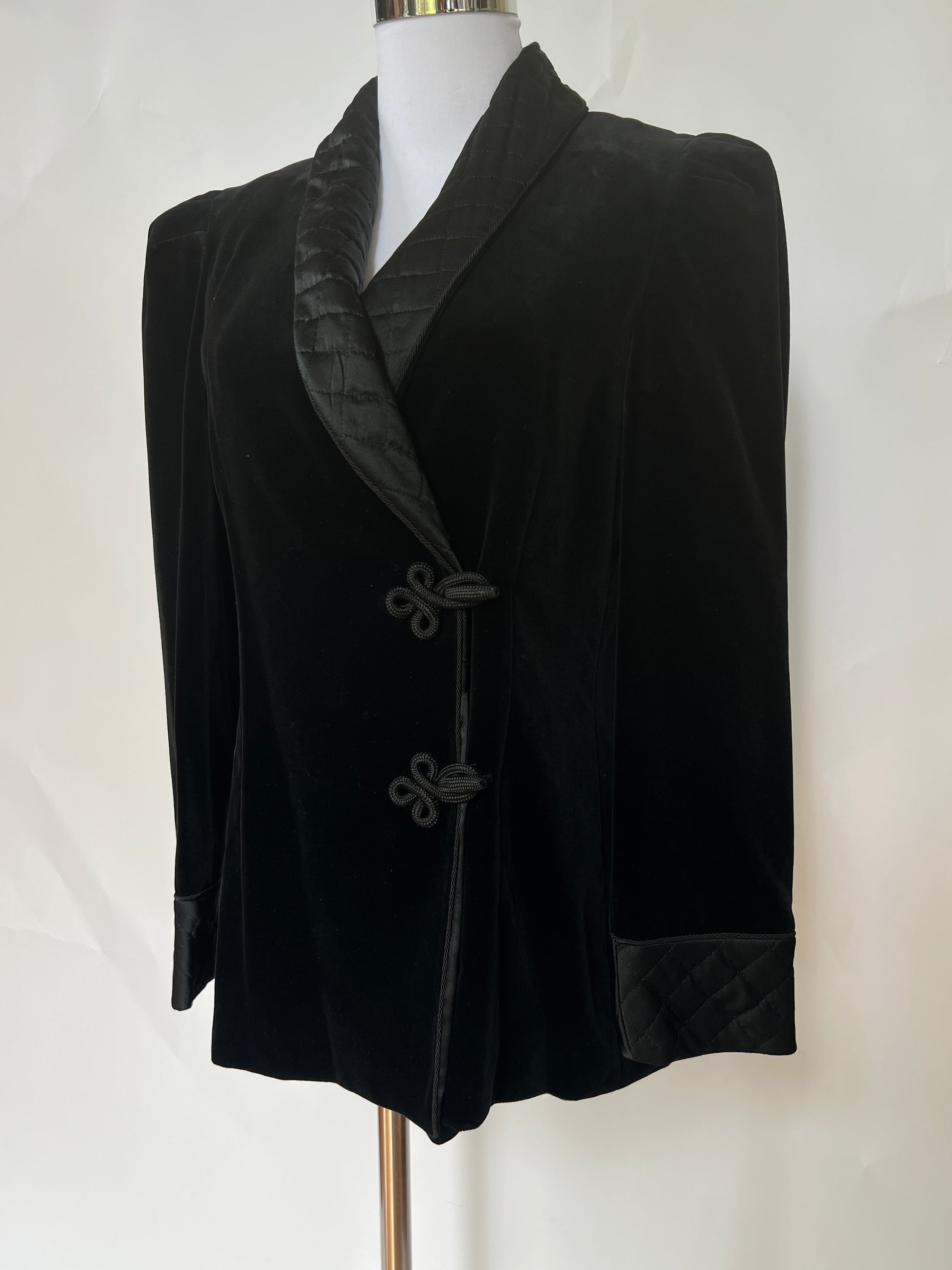 Vintage Velvet Smoking Jacket (XS/S)