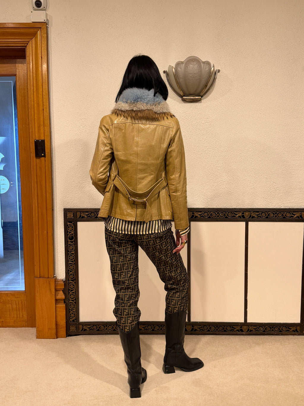 Vintage Japanese Leather Jacket (XS)