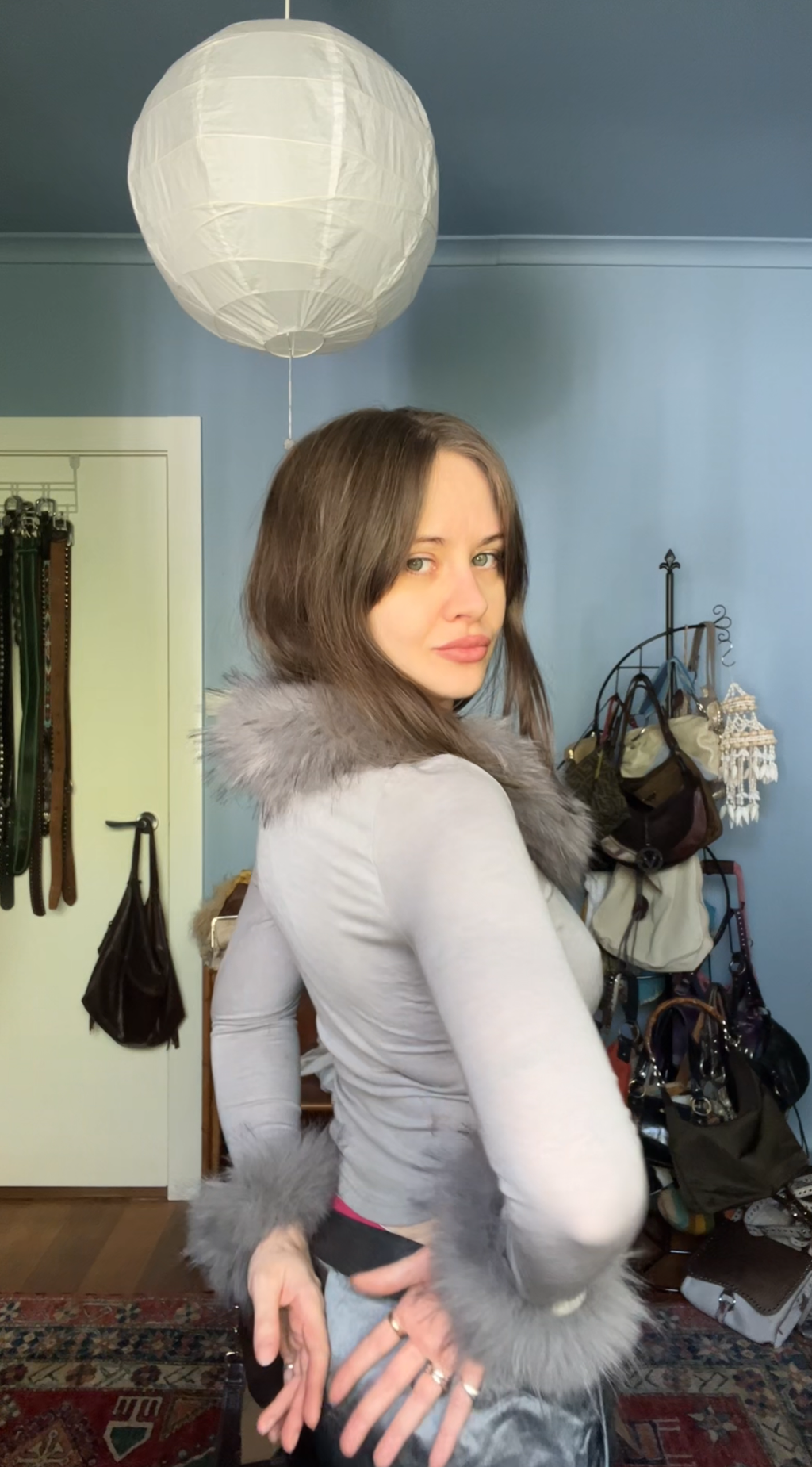 Off Duty Top — Faux Fur