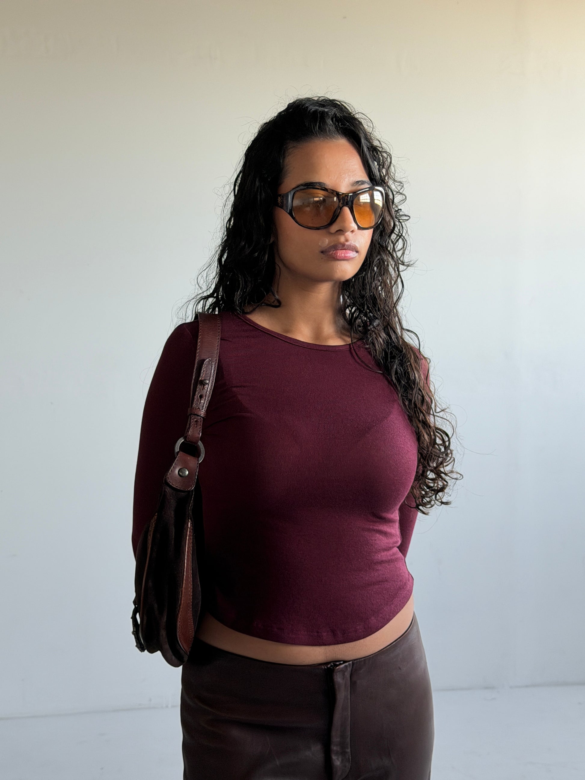 Off Duty Top — Oxblood