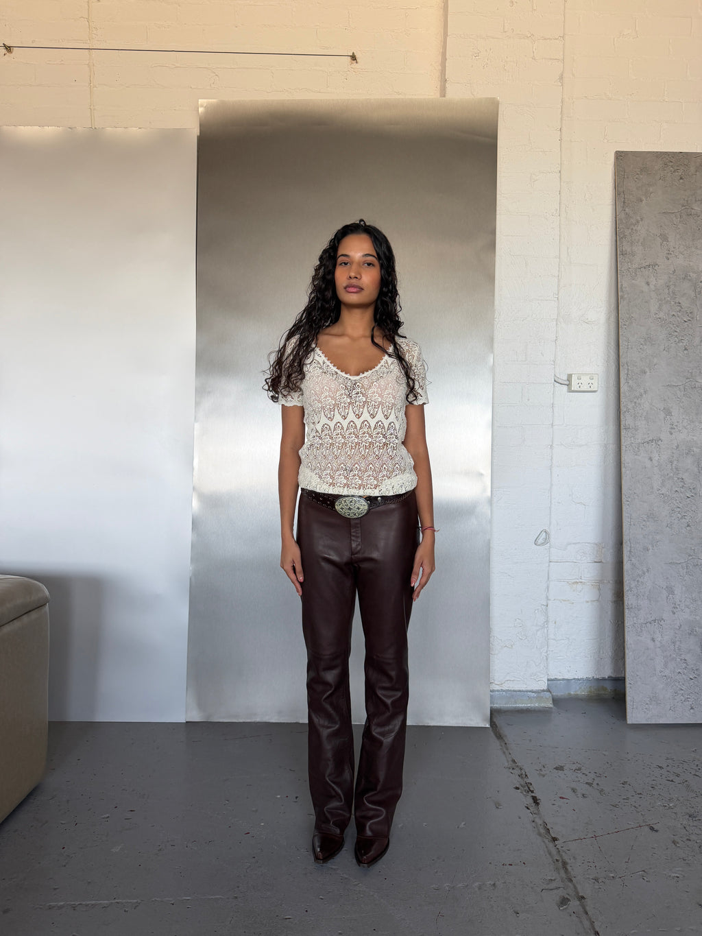 Ralph Lauren Leather Pants (M)
