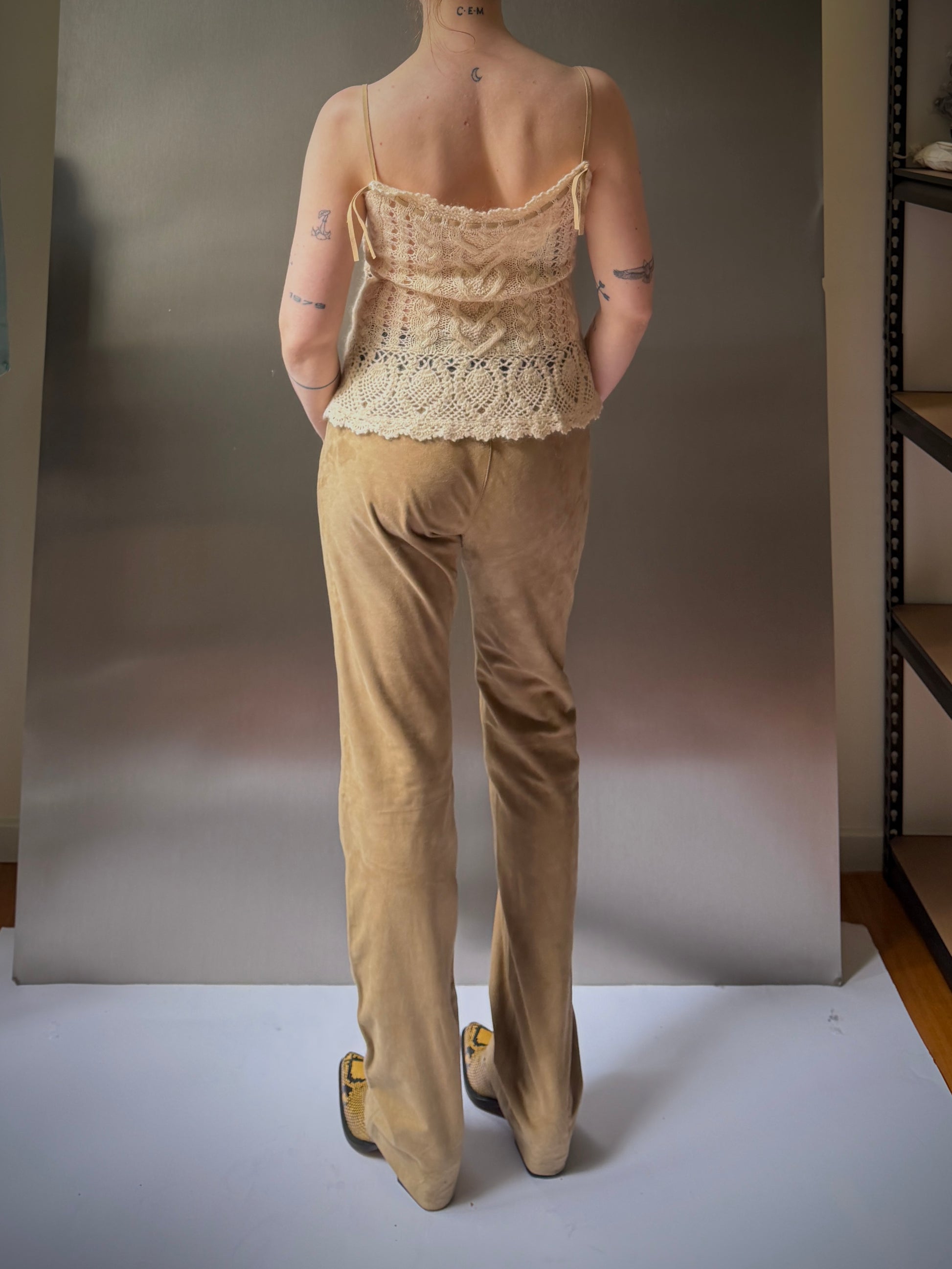 RL Sport Suede Bootcut Pants (M)