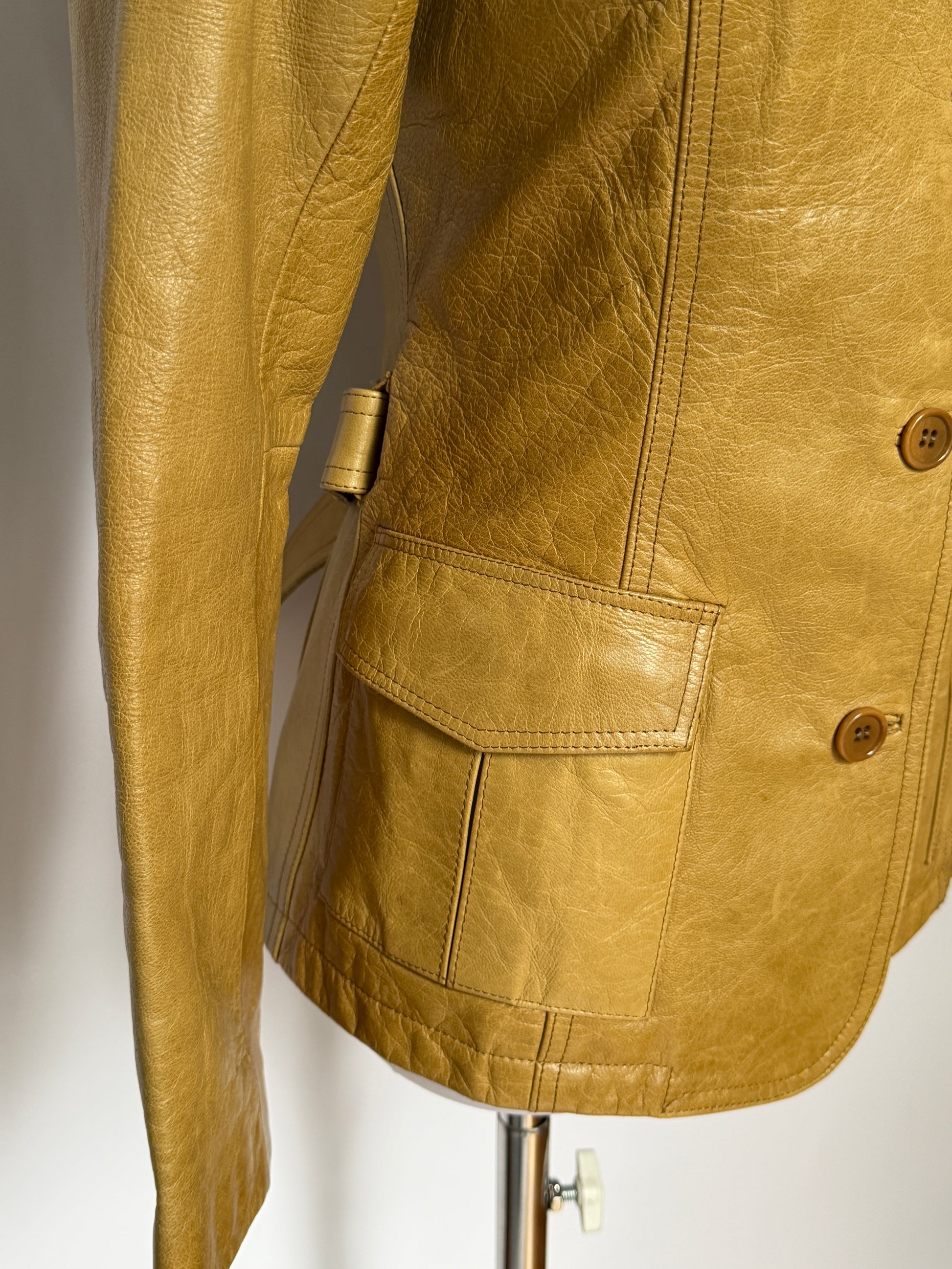 Vintage Japanese Leather Jacket (XS)