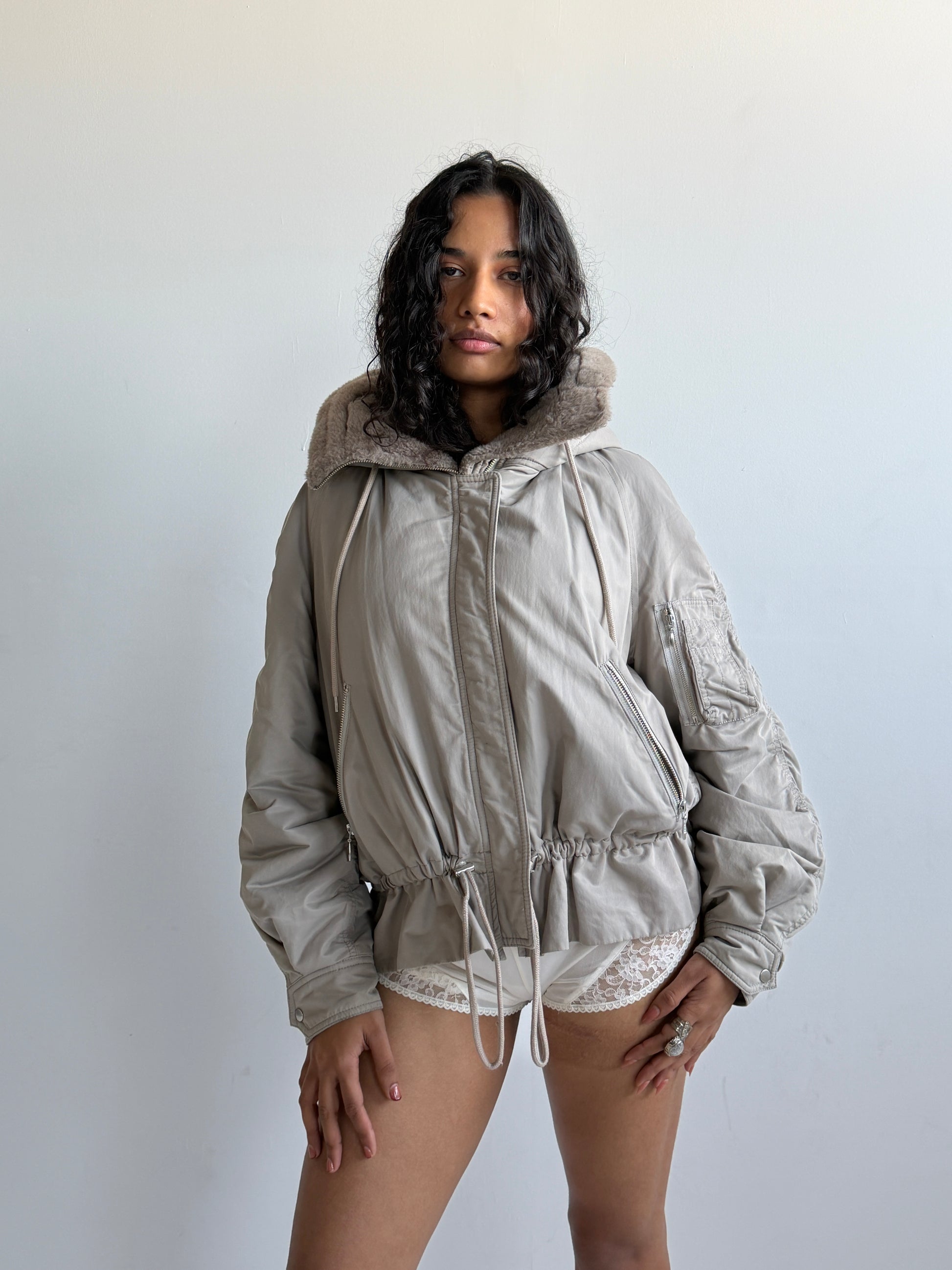 Vintage 90s Funnel Neck Jacket (M/L)