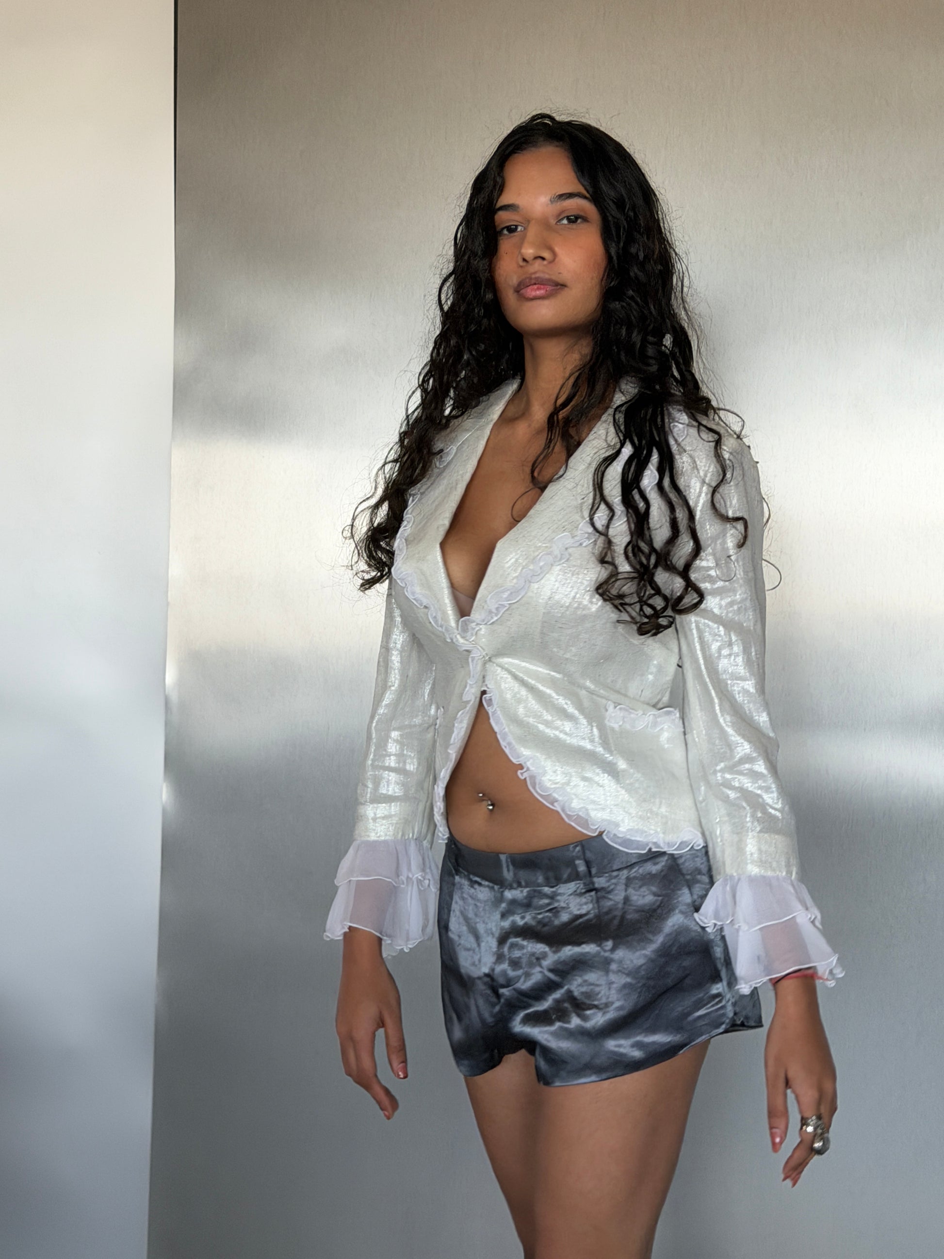 Blumarine Metallic Lace Jacket (XS/S)
