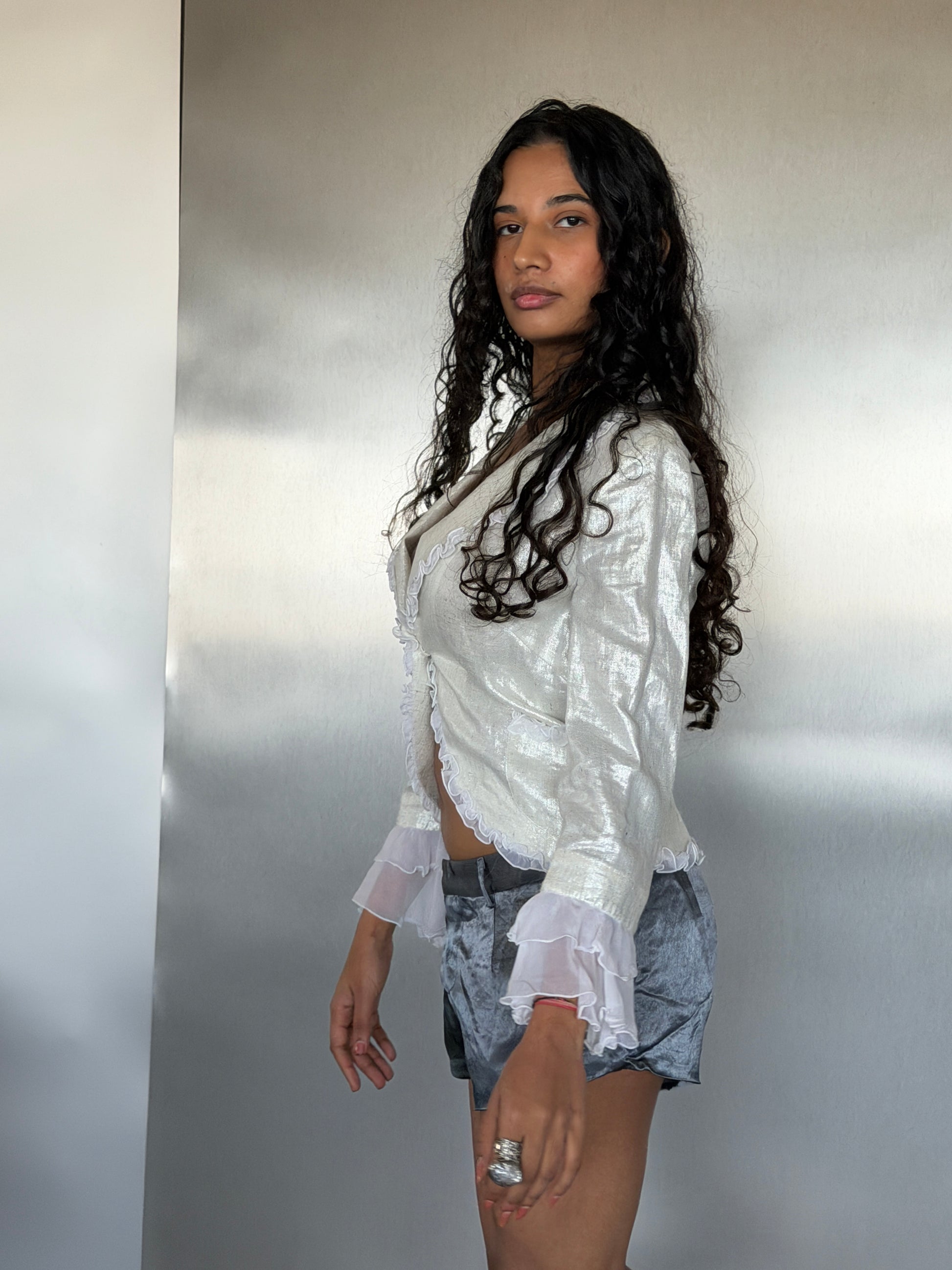 Blumarine Metallic Lace Jacket (XS/S)