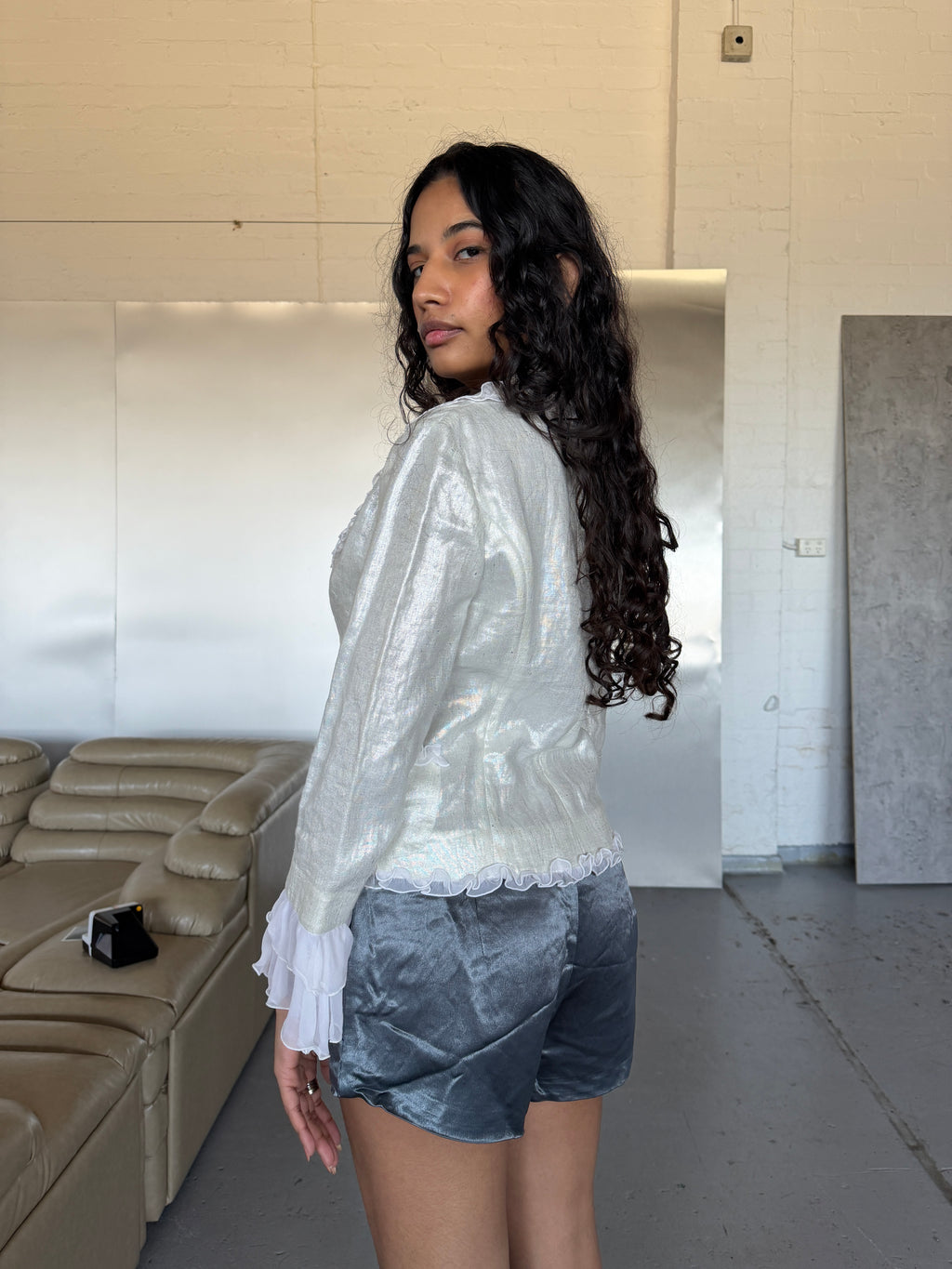 Blumarine Metallic Lace Jacket (XS/S)