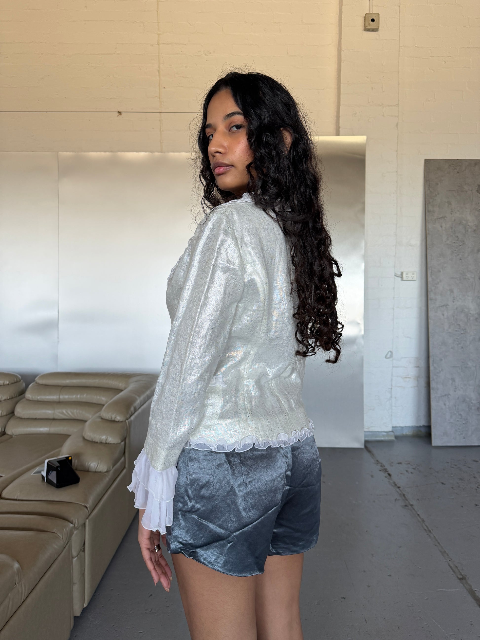 Blumarine Metallic Lace Jacket (XS/S)