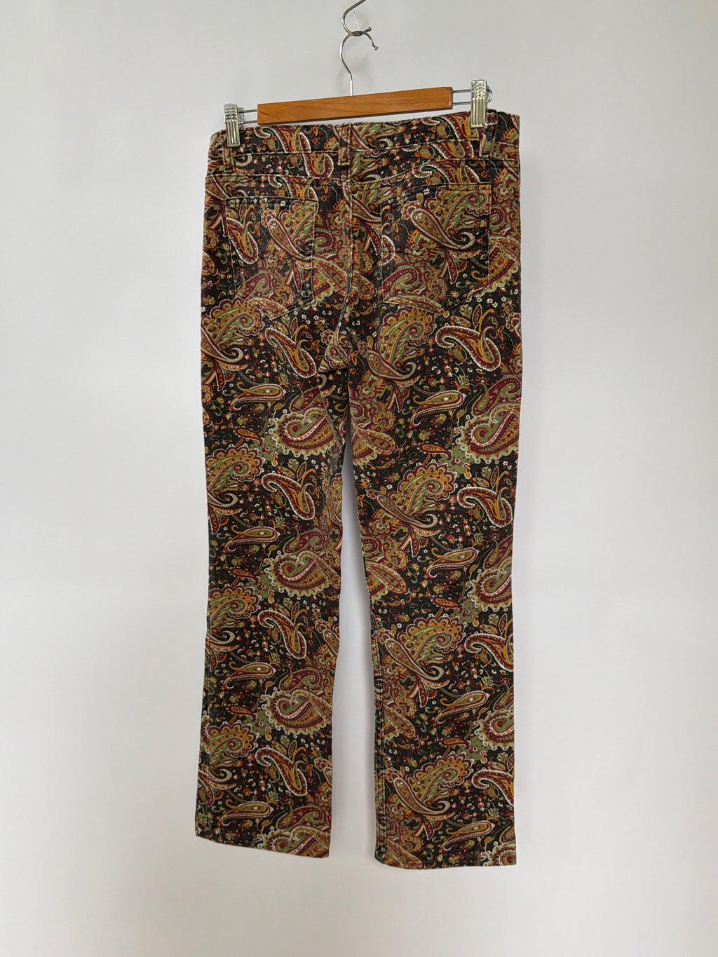 Paisley Print Denim Jeans (M)