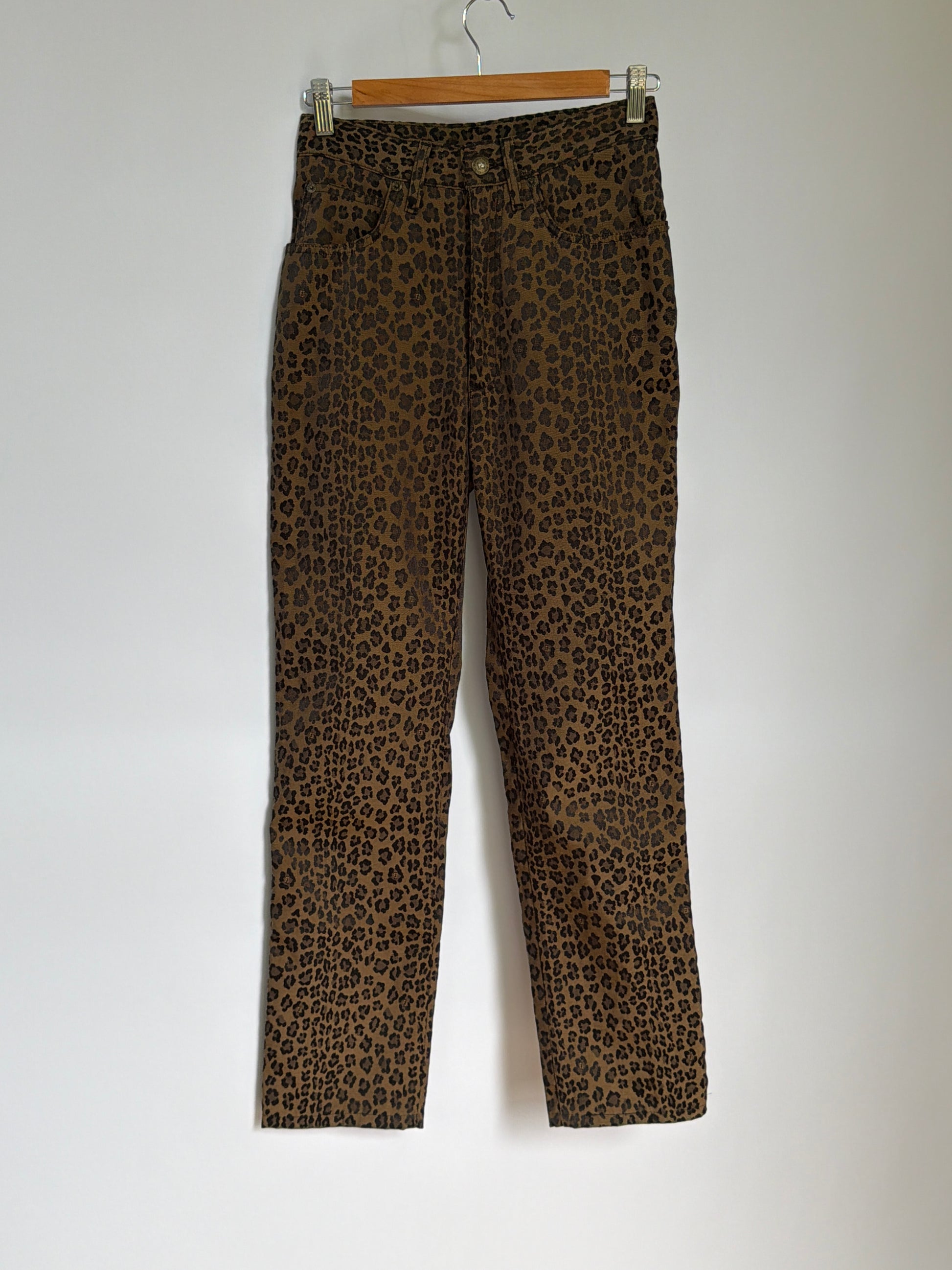 Fendi Leopard Print Jeans (XS)