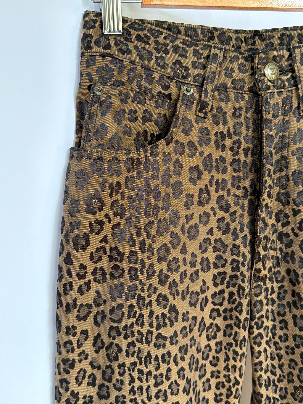 Fendi Leopard Print Jeans (XS)