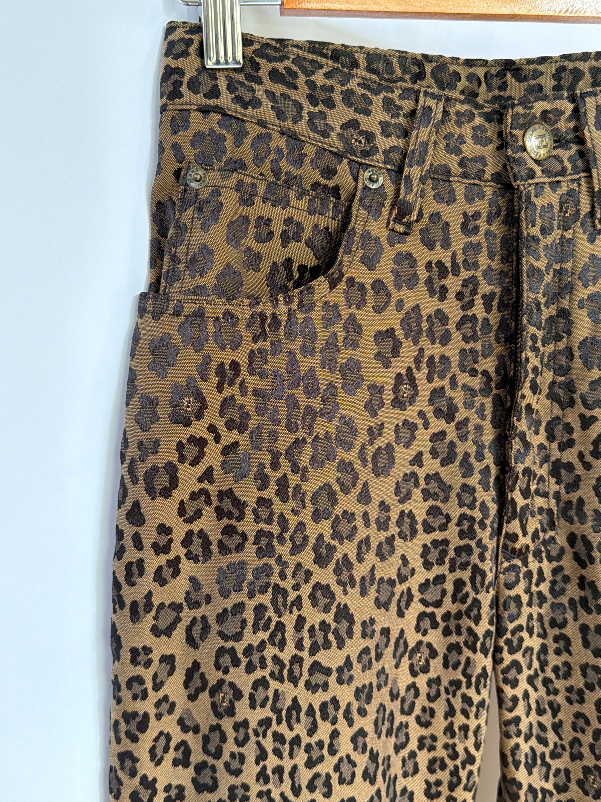Fendi Leopard Print Jeans (XS)