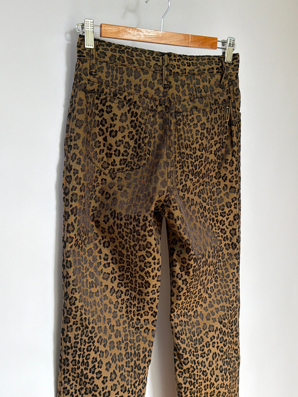 Fendi Leopard Print Jeans (XS)