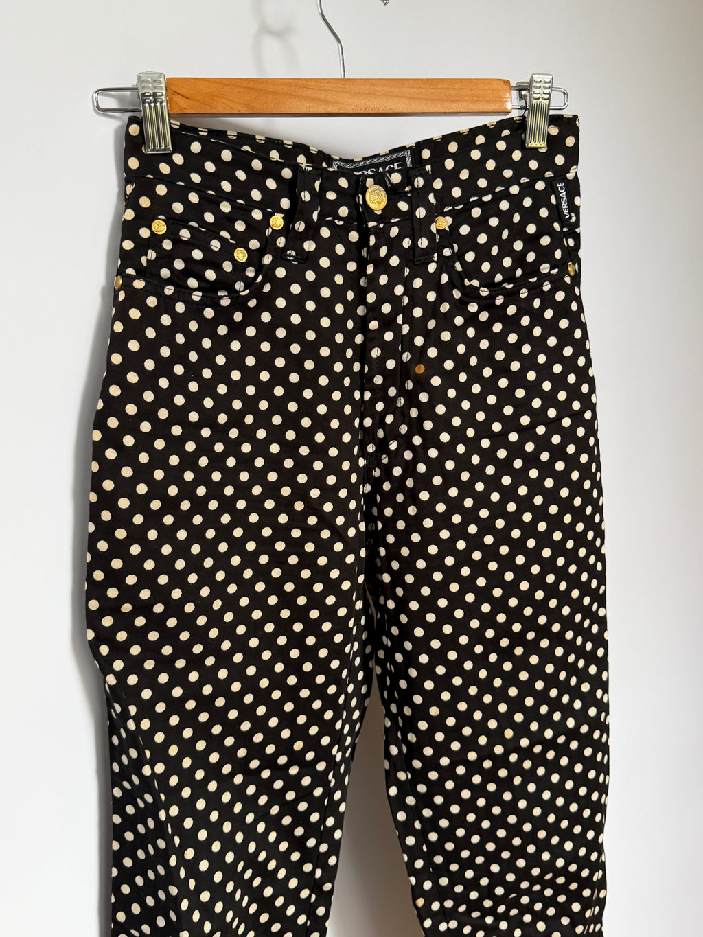 Polka Dot Cotton Pants (XS)