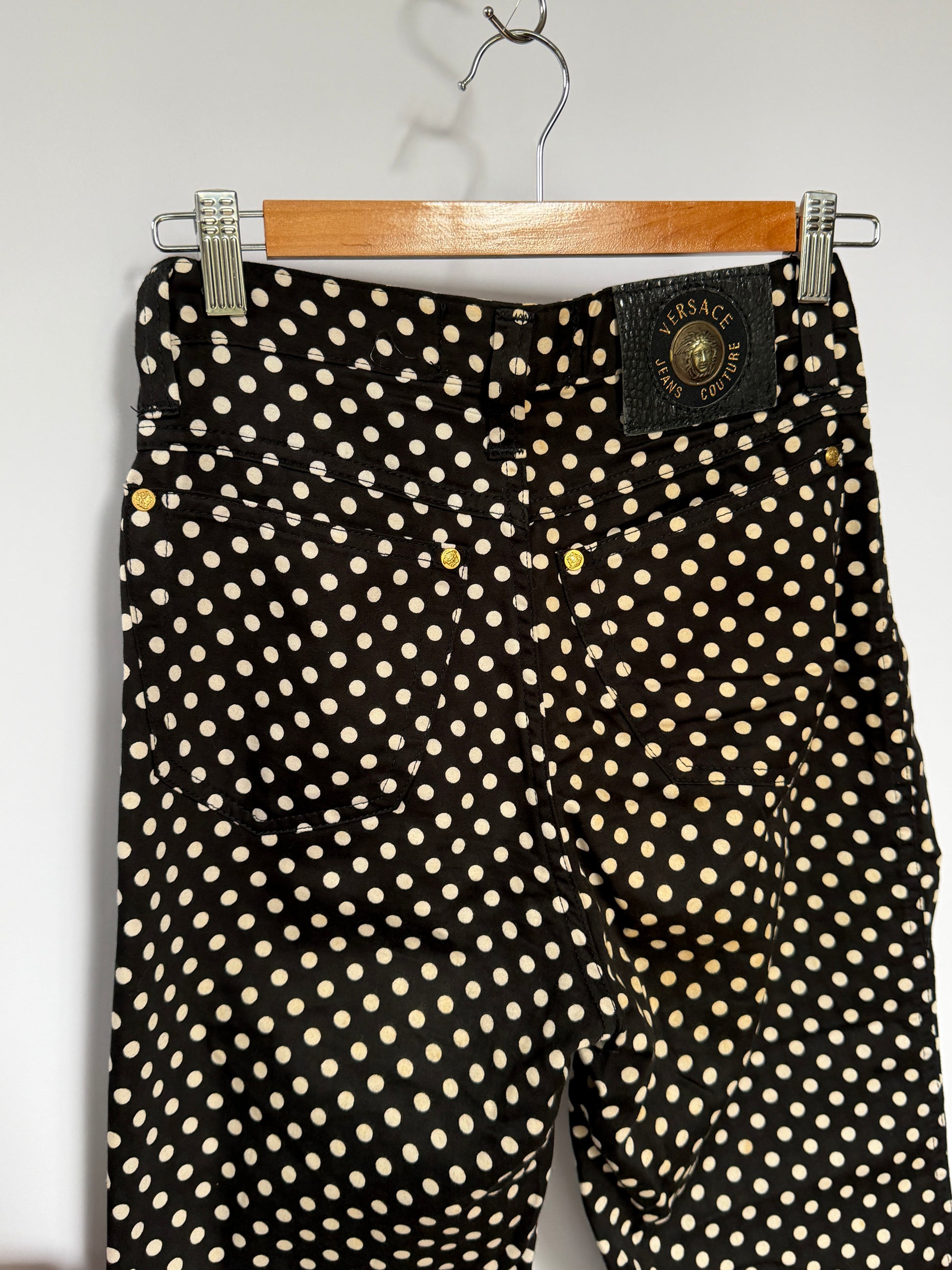 Polka Dot Cotton Pants (XS)