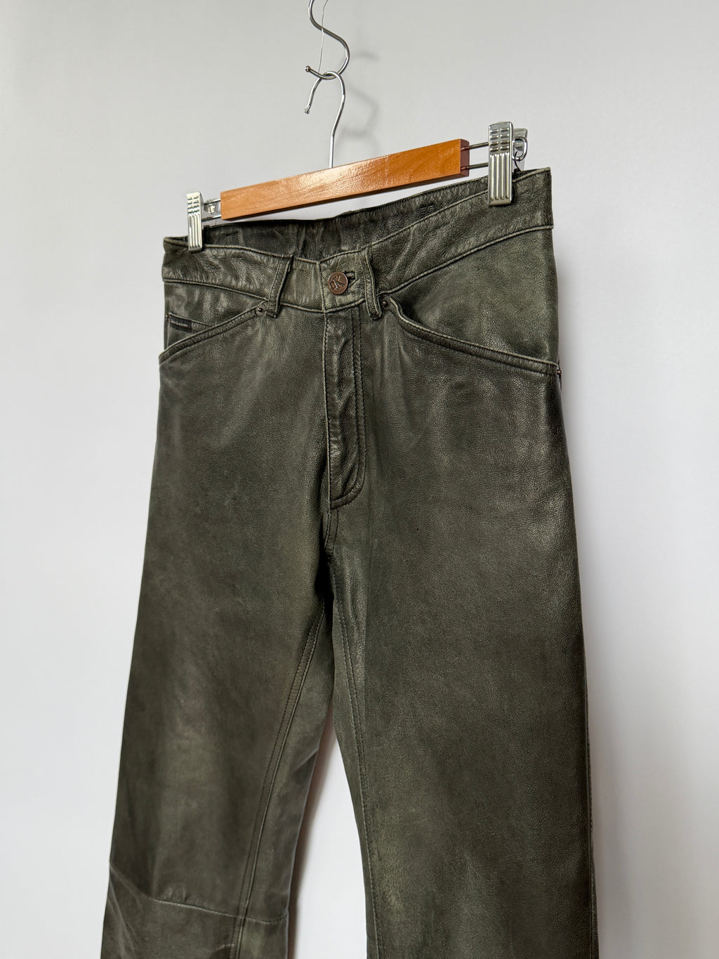 CK Patina Leather Pants (Size S/M)