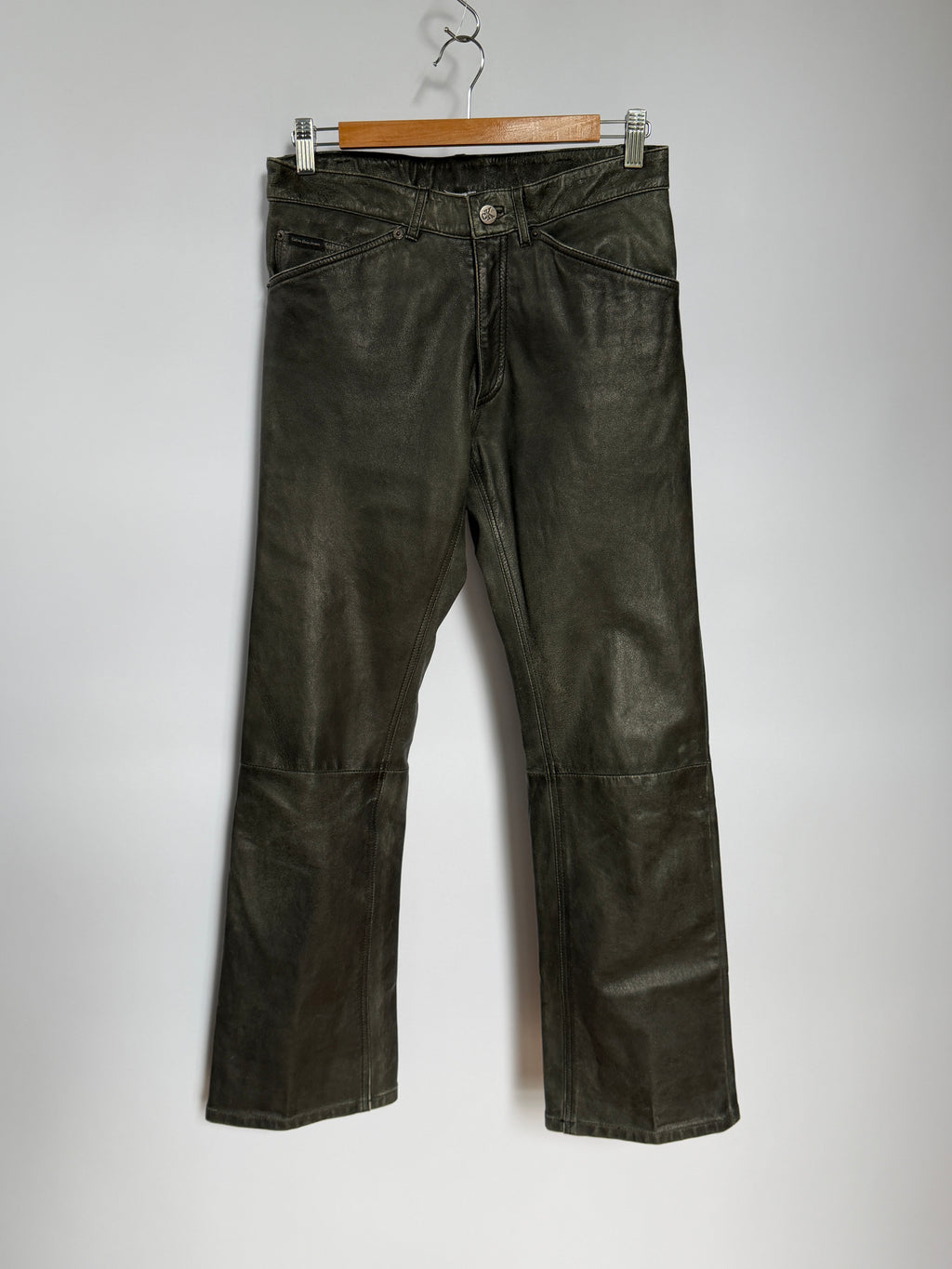 CK Patina Leather Pants (Size S/M)