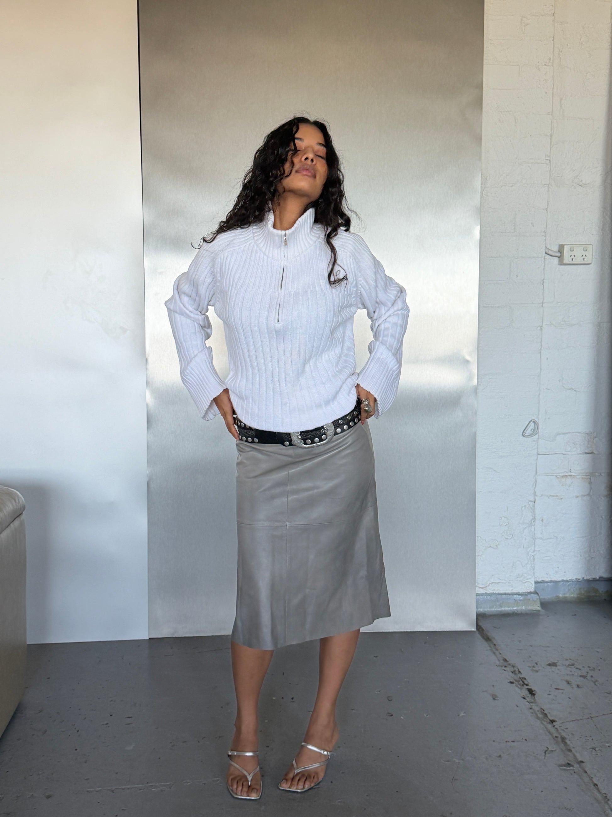 DKNY Leather Skirt (12/14)
