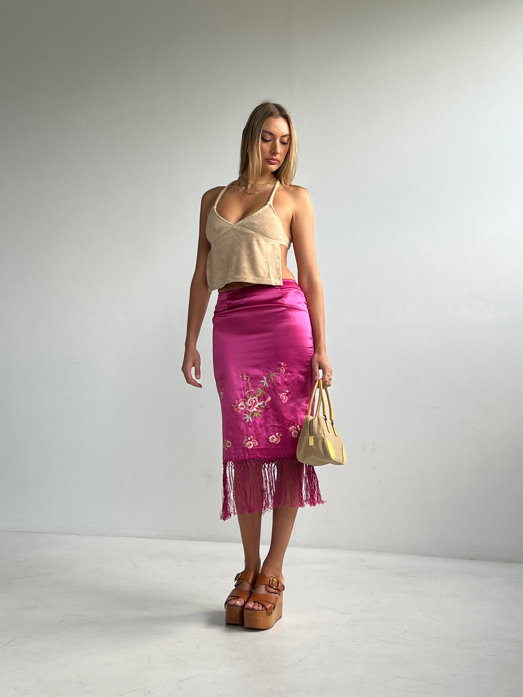 Peggy Backless Top — Ecru